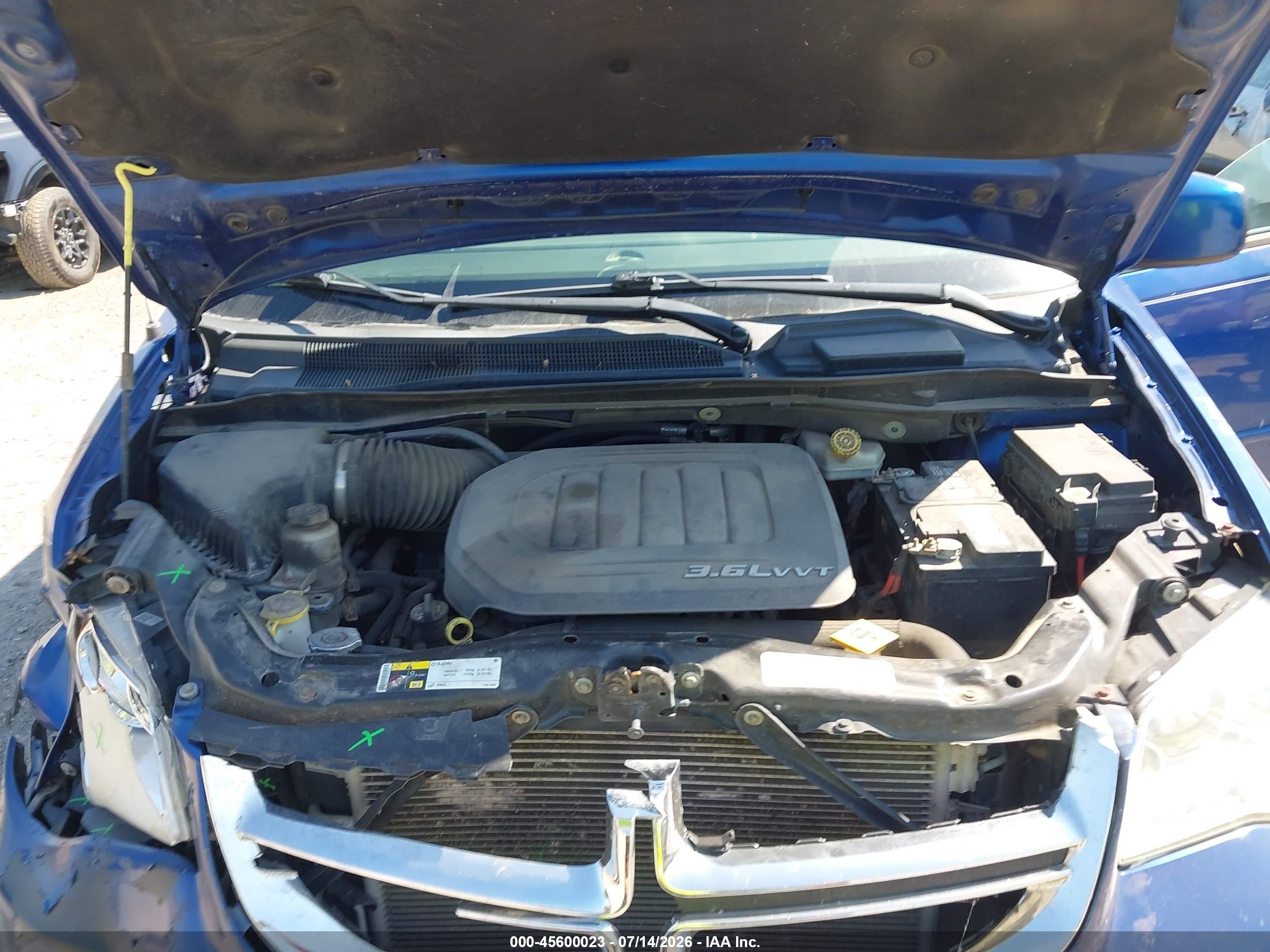 2013 Dodge Grand Caravan Sxt Blue vin: 2C4RDGCGXDR680854
