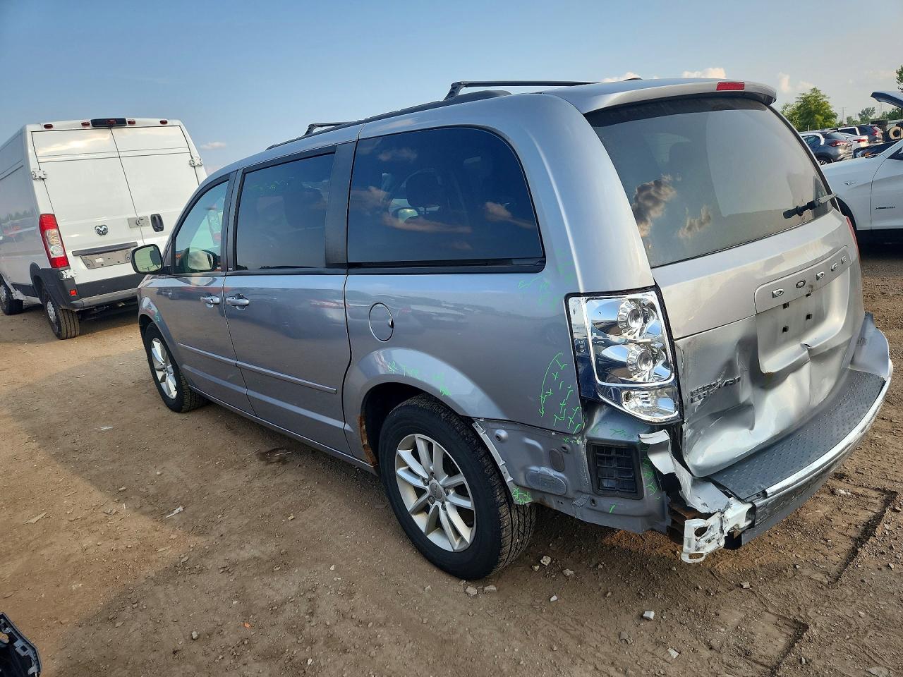 2013 Dodge Grand Caravan Sxt Silver vin: 2C4RDGCGXDR713030