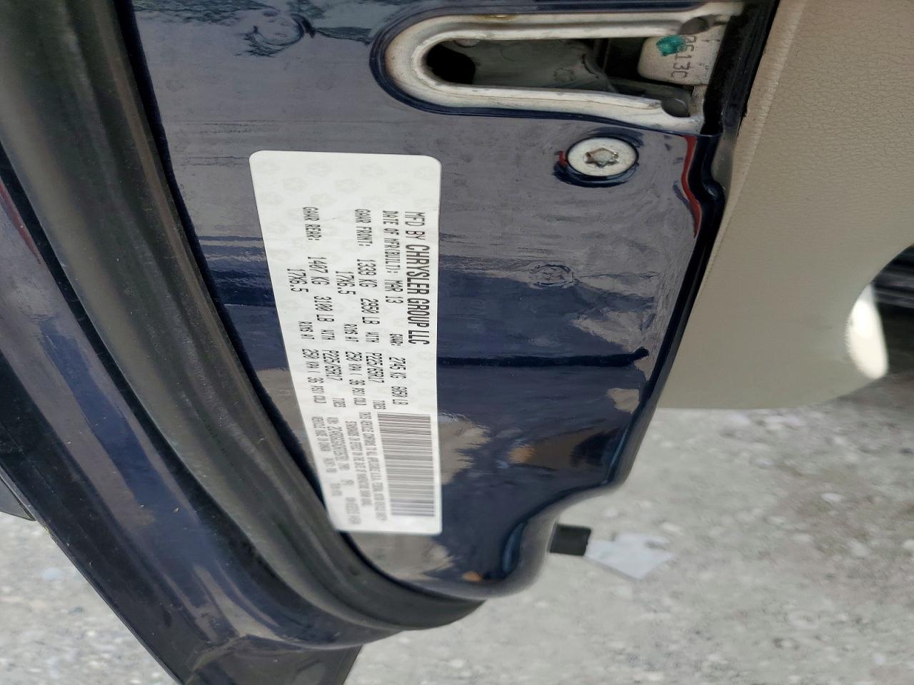 2013 Dodge Grand Caravan Sxt Blue vin: 2C4RDGCGXDR726781