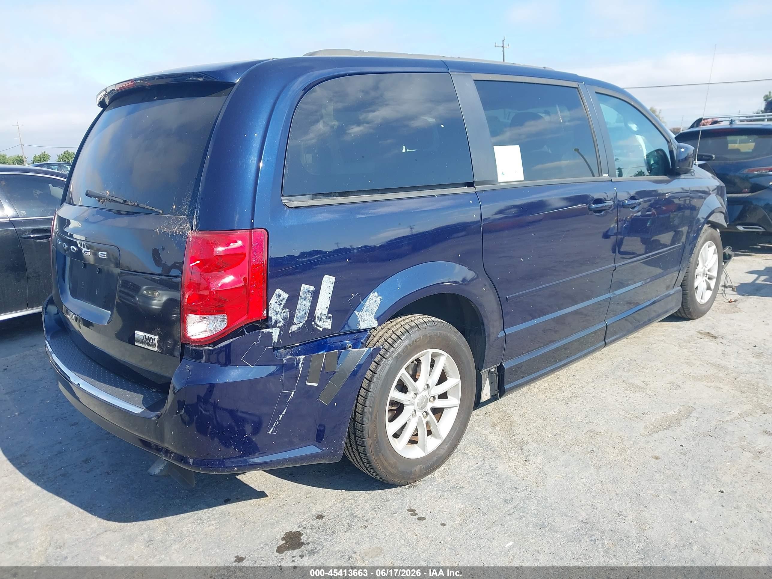 2013 Dodge Grand Caravan Sxt Dark Blue vin: 2C4RDGCGXDR738283
