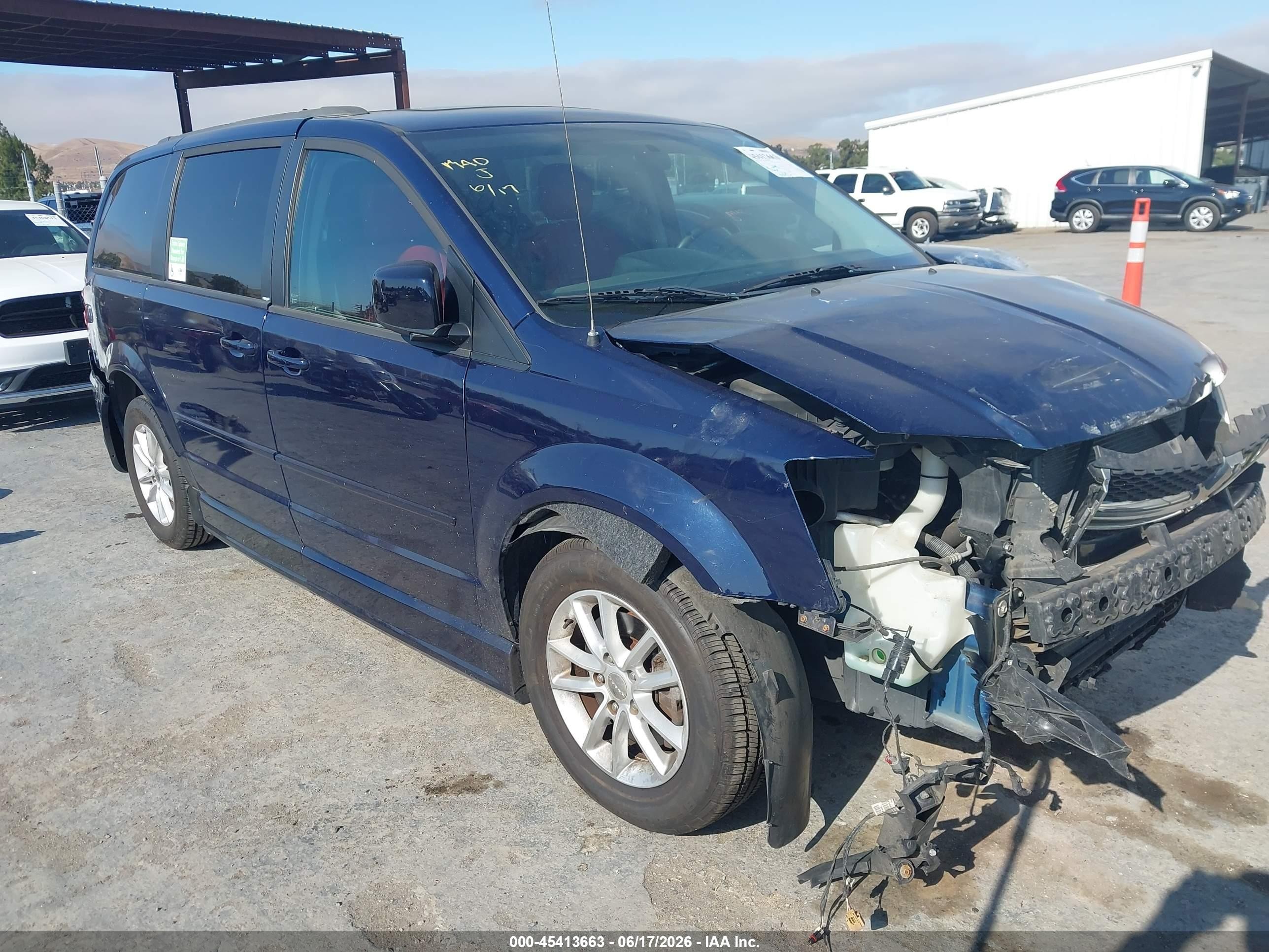 2013 Dodge Grand Caravan Sxt Dark Blue vin: 2C4RDGCGXDR738283