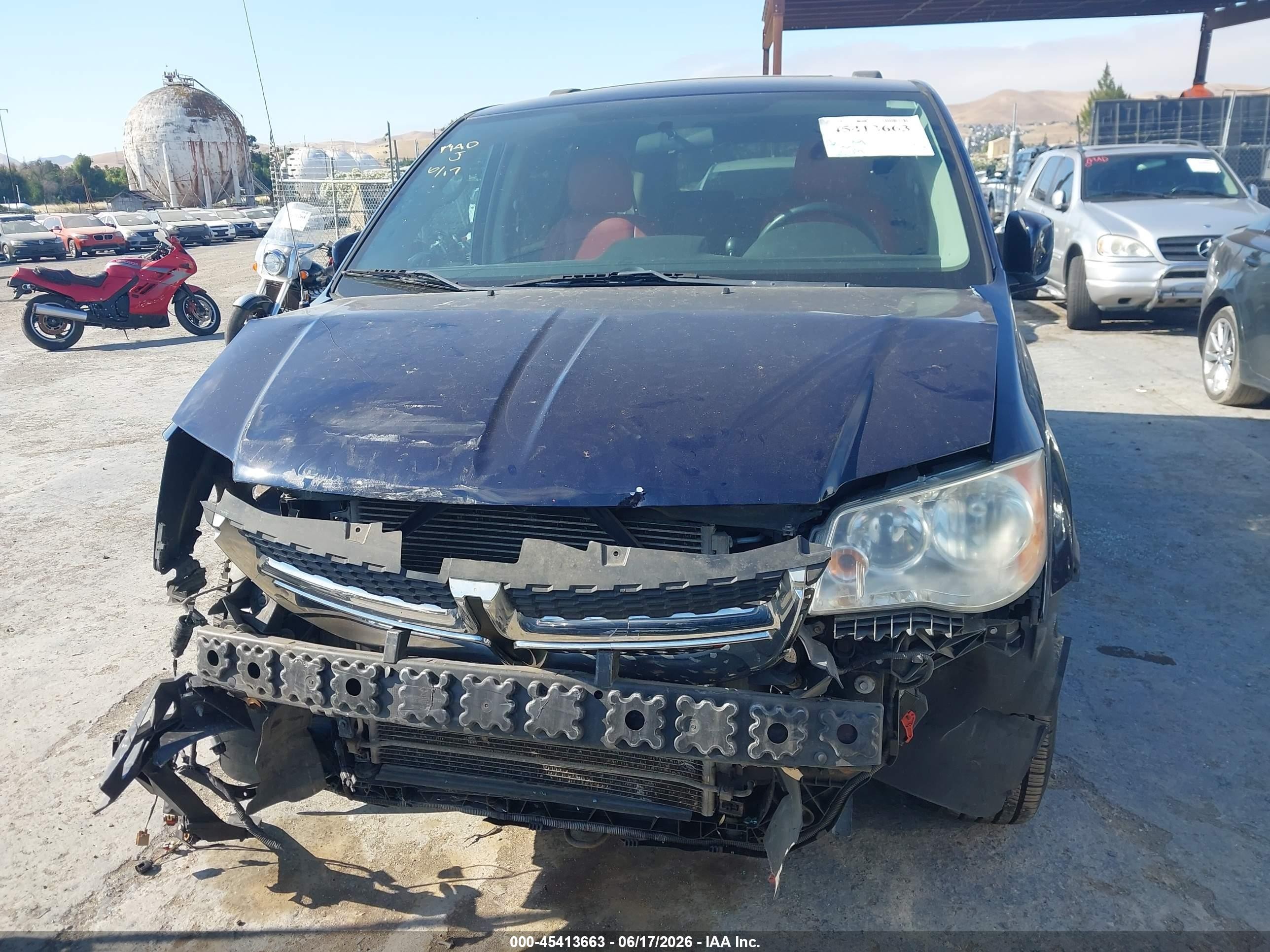 2013 Dodge Grand Caravan Sxt Dark Blue vin: 2C4RDGCGXDR738283