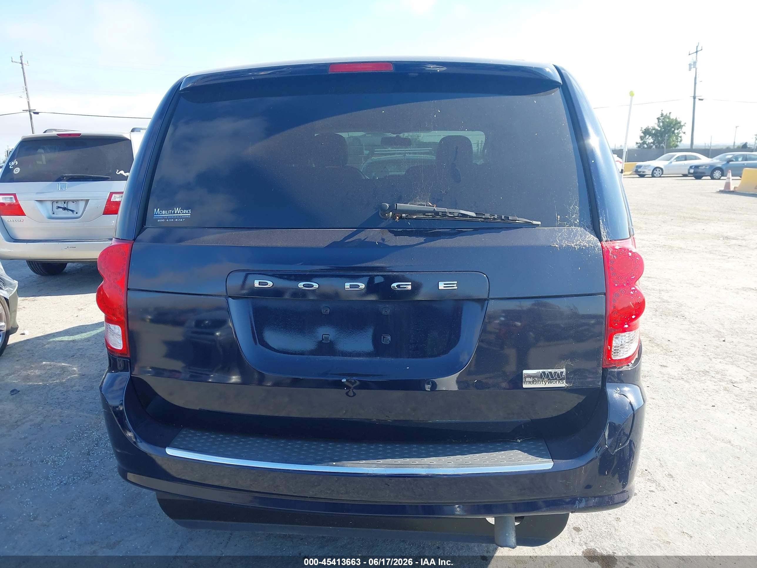 2013 Dodge Grand Caravan Sxt Dark Blue vin: 2C4RDGCGXDR738283