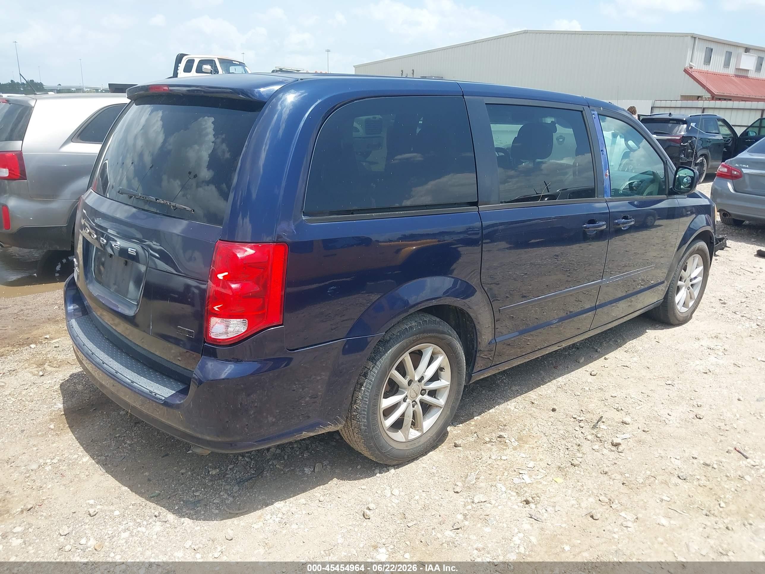 2013 Dodge Grand Caravan Sxt Blue vin: 2C4RDGCGXDR749056