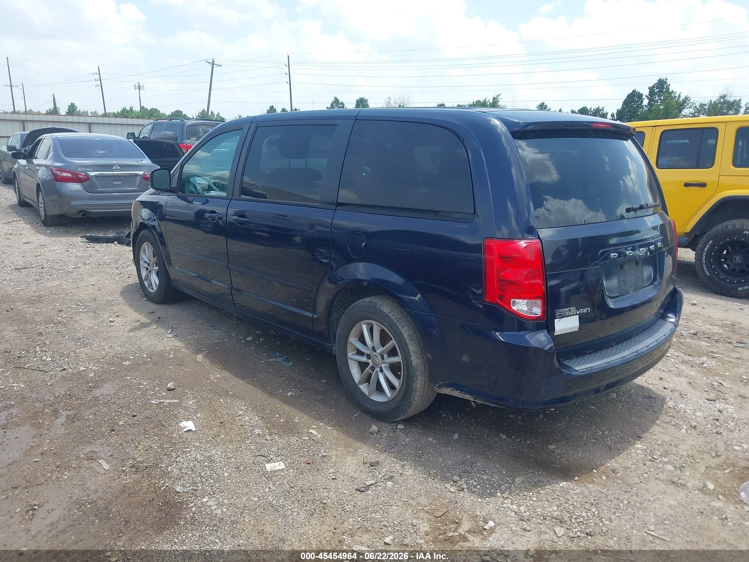 2013 Dodge Grand Caravan Sxt Blue vin: 2C4RDGCGXDR749056
