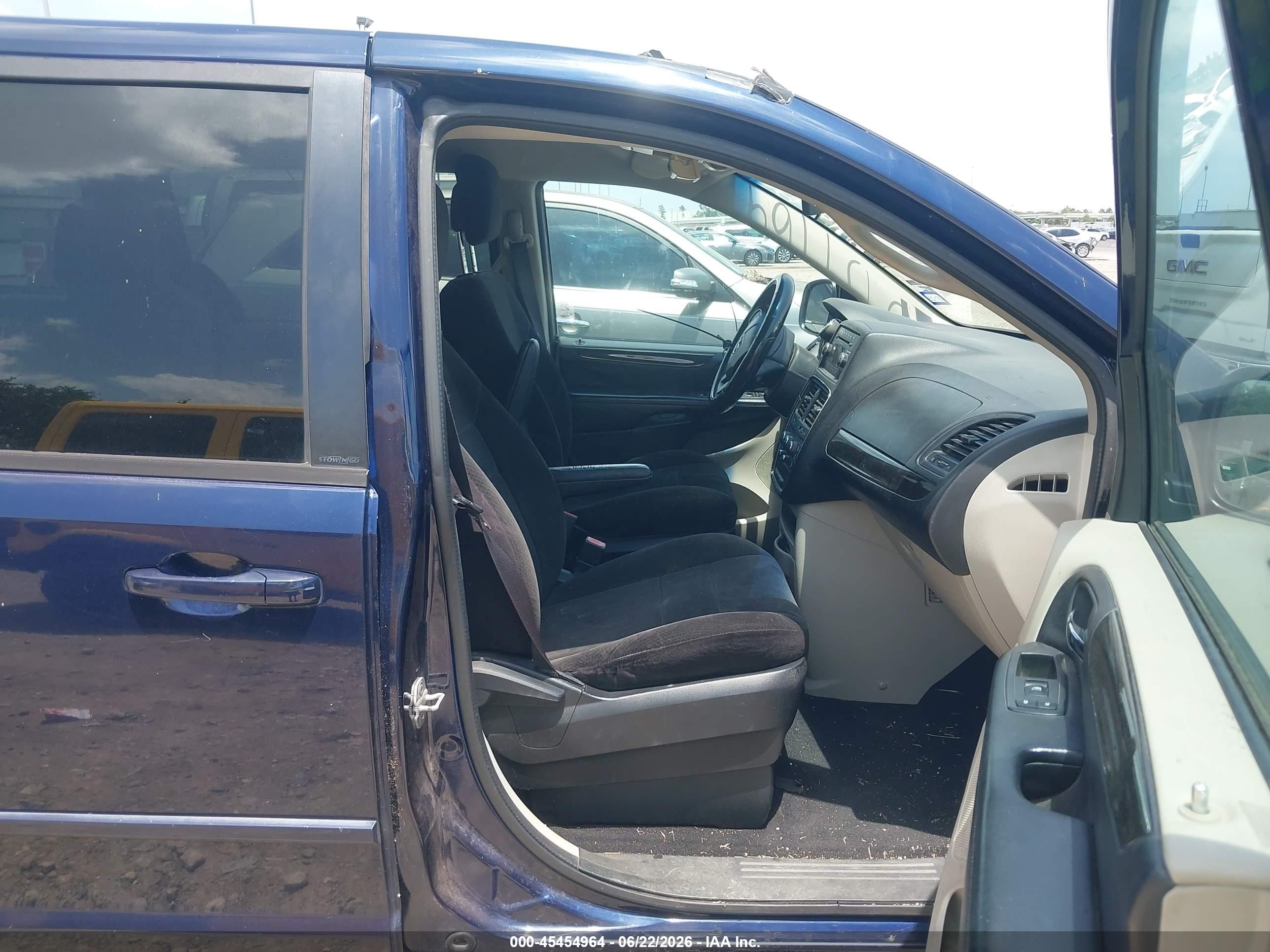 2013 Dodge Grand Caravan Sxt Blue vin: 2C4RDGCGXDR749056