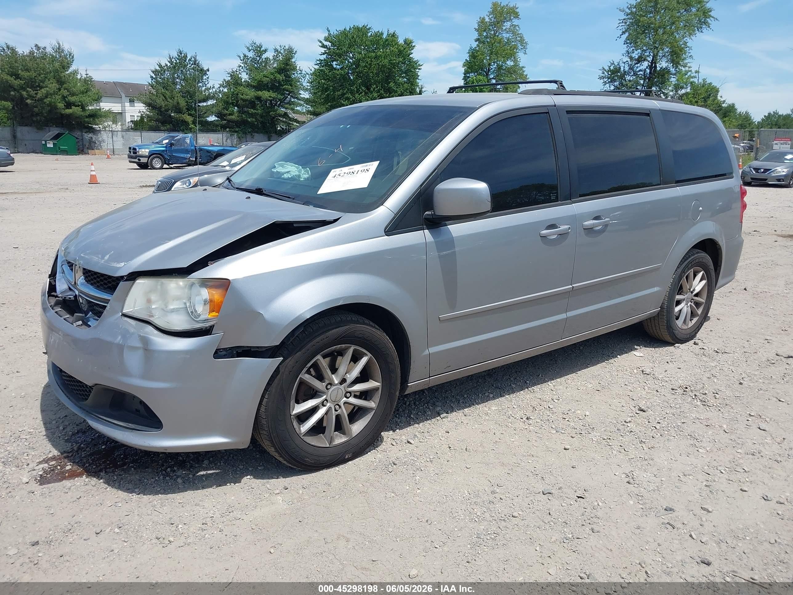 2013 Dodge Grand Caravan Sxt Silver vin: 2C4RDGCGXDR794823