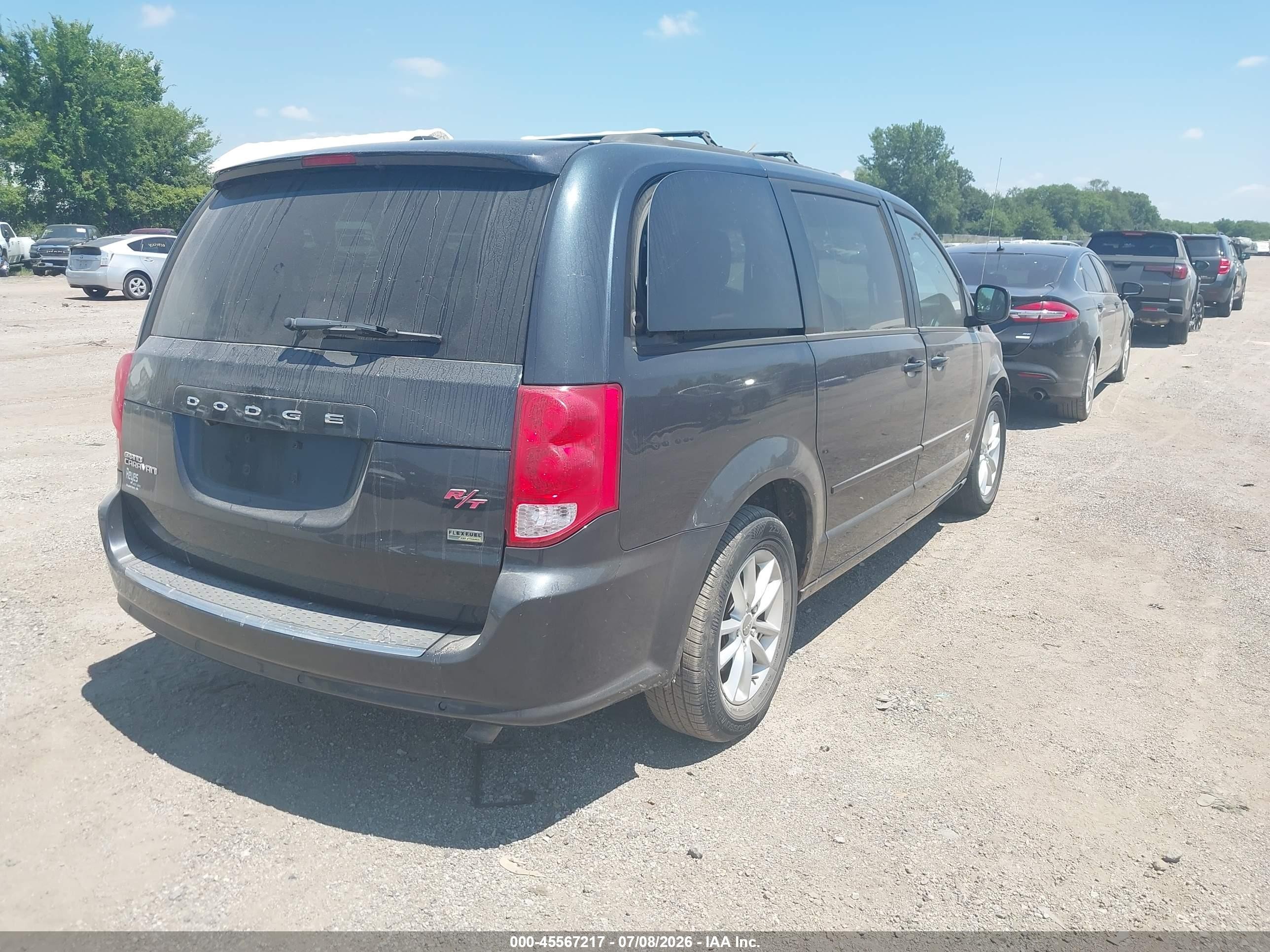 2013 Dodge Grand Caravan Sxt Gray vin: 2C4RDGCGXDR820546