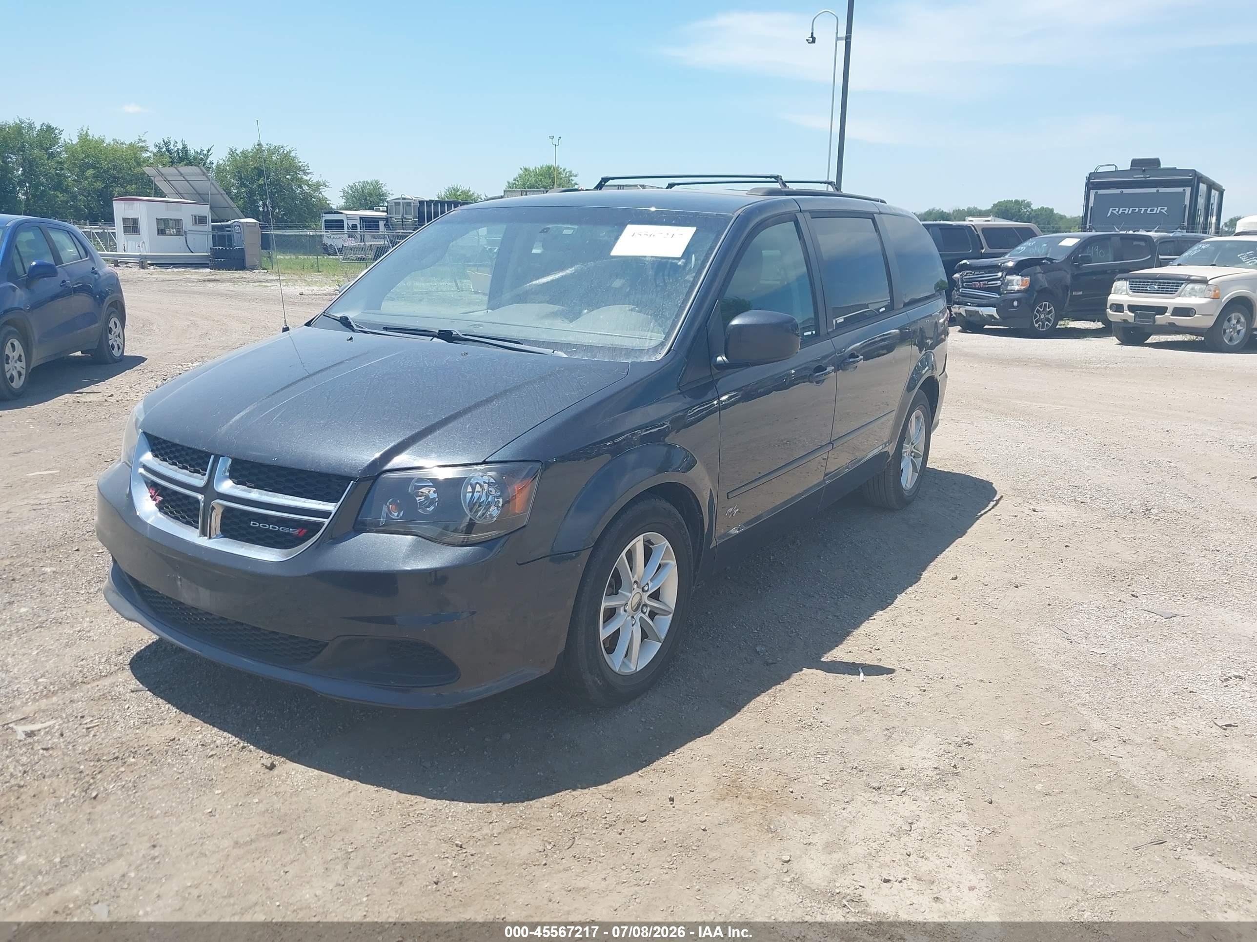 2013 Dodge Grand Caravan Sxt Gray vin: 2C4RDGCGXDR820546