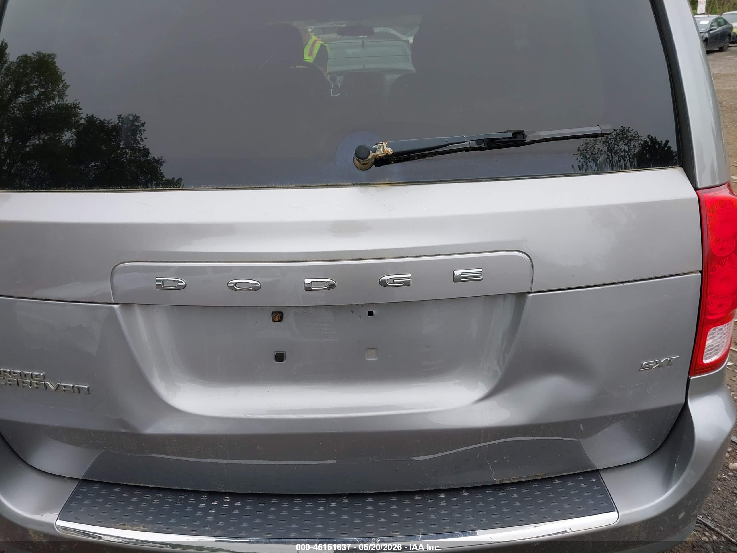 2014 Dodge Grand Caravan Sxt Gray vin: 2C4RDGCGXER141975