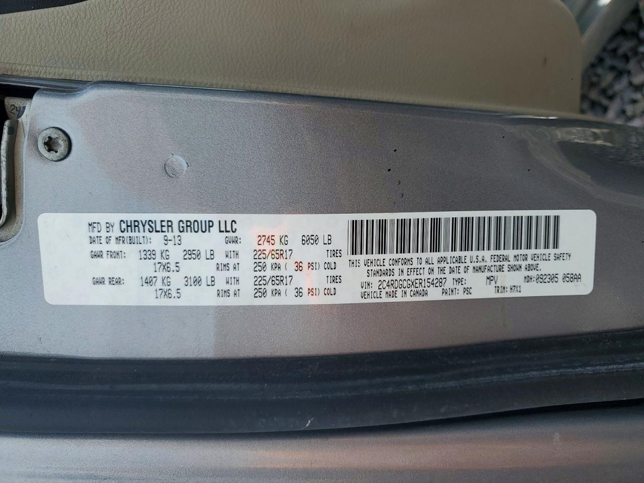 2014 Dodge Grand Caravan Sxt Silver vin: 2C4RDGCGXER154287