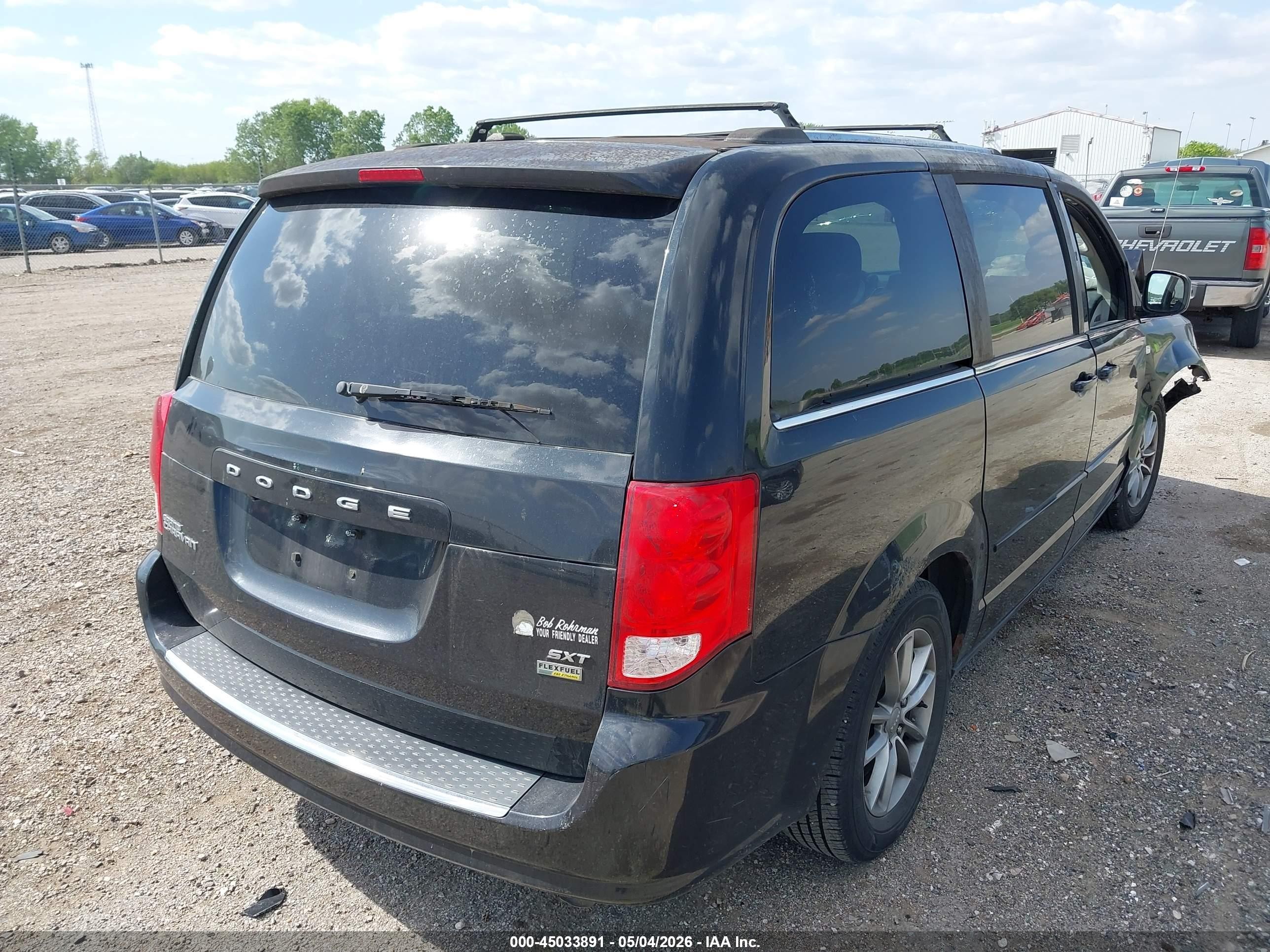 2014 Dodge Grand Caravan Sxt 30th Anniversary Black vin: 2C4RDGCGXER258195