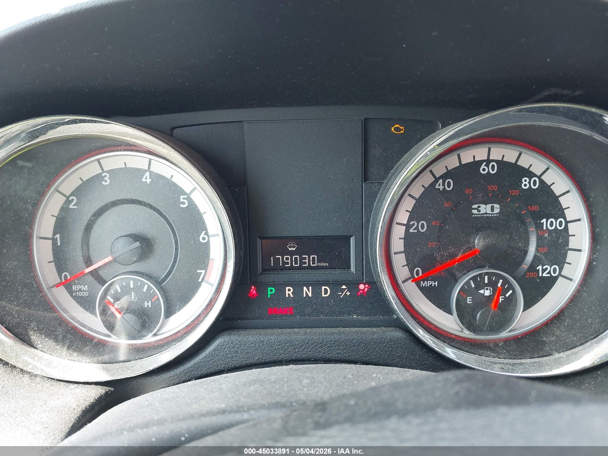 2014 Dodge Grand Caravan Sxt 30th Anniversary Black vin: 2C4RDGCGXER258195