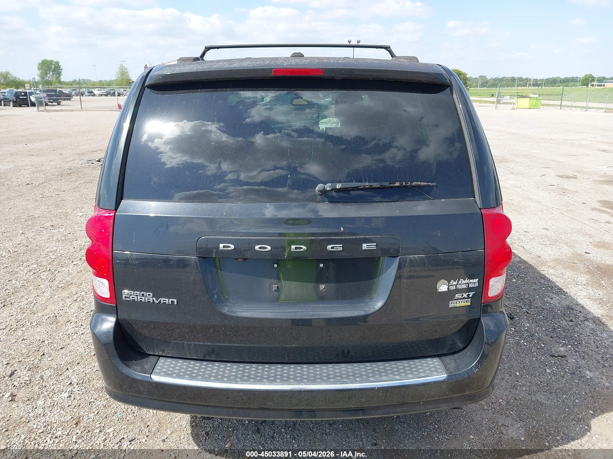 2014 Dodge Grand Caravan Sxt 30th Anniversary Black vin: 2C4RDGCGXER258195
