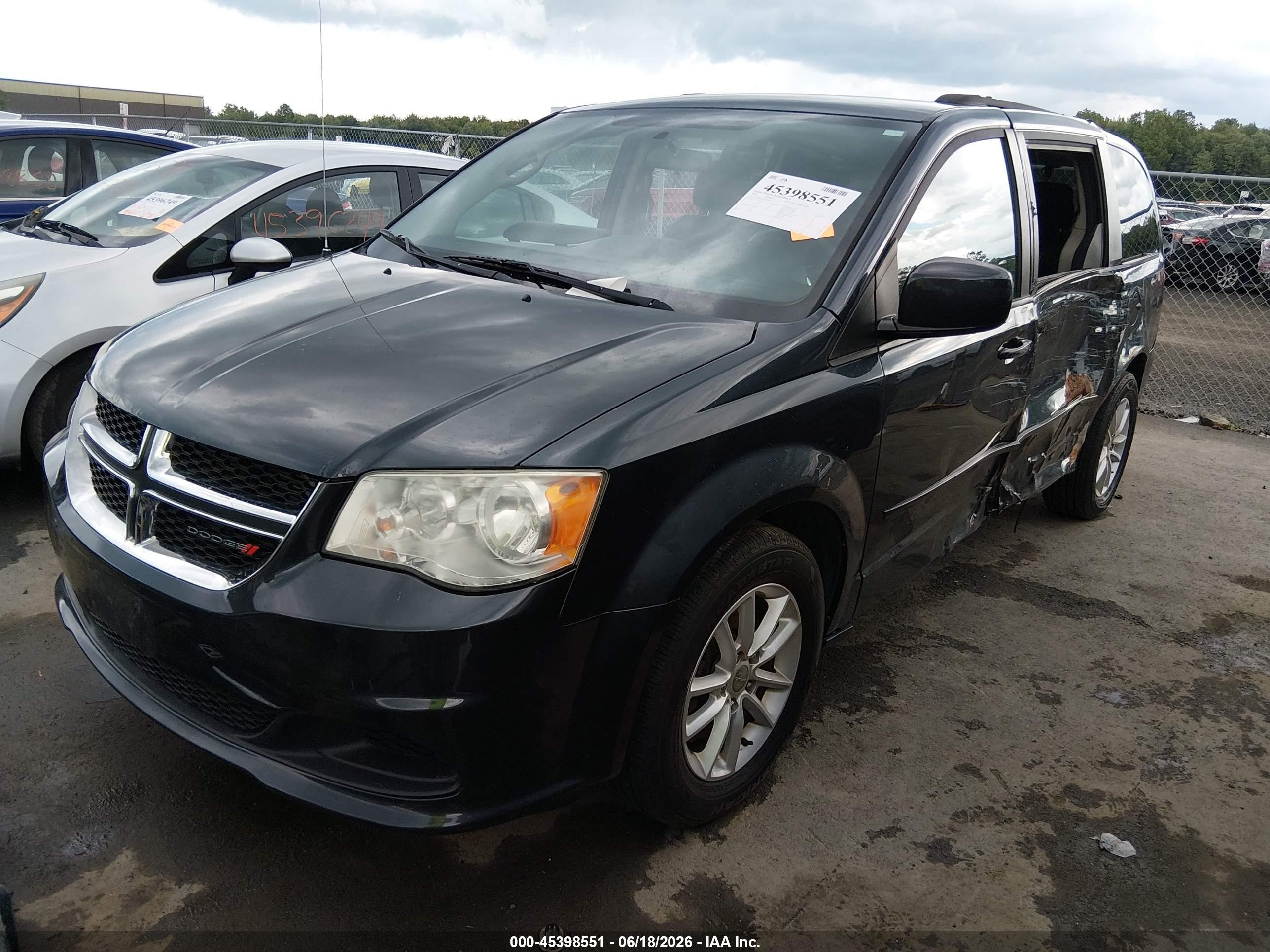 2014 Dodge Grand Caravan Sxt Blue vin: 2C4RDGCGXER262277