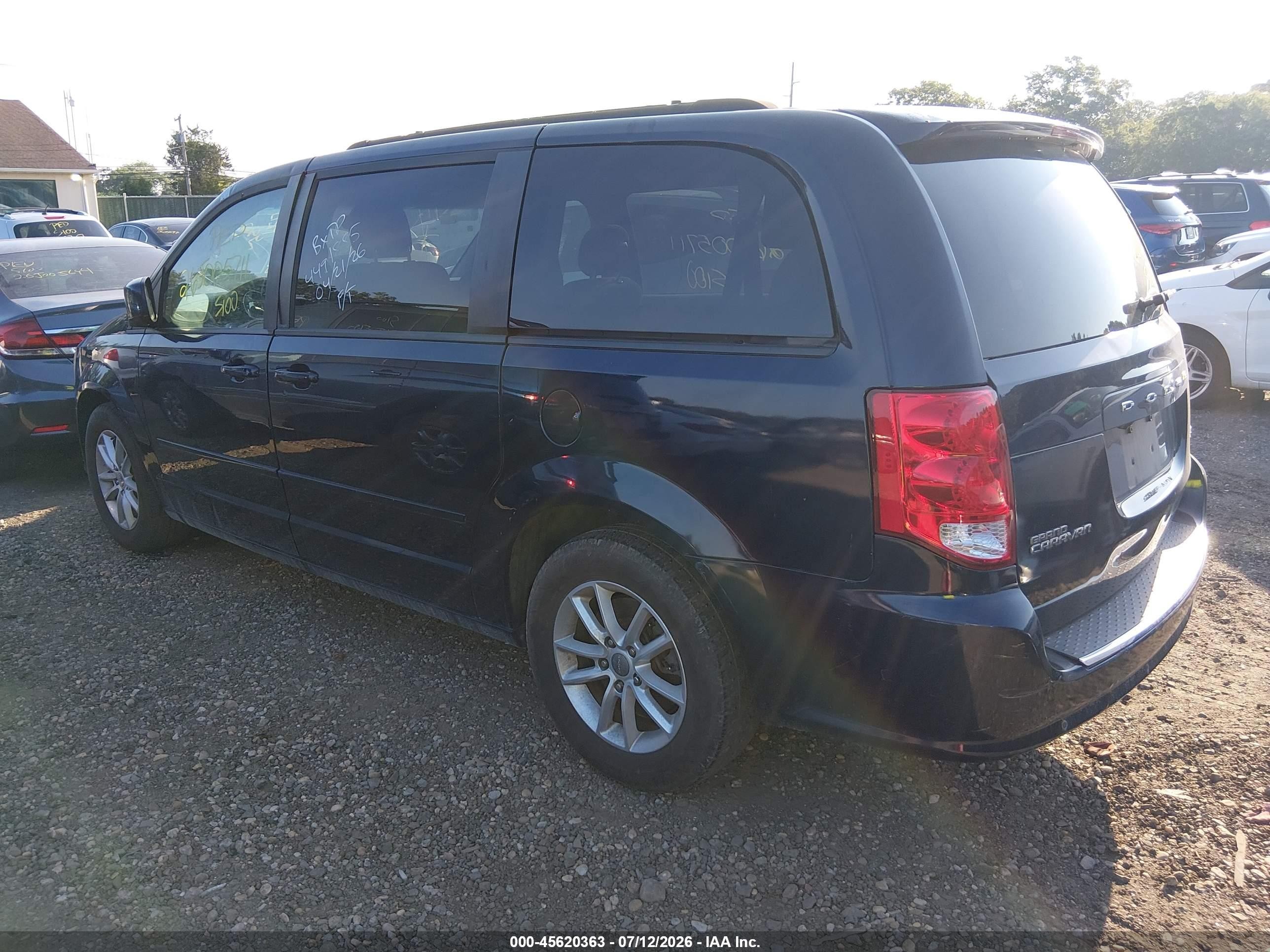 2014 Dodge Grand Caravan Sxt Синий vin: 2C4RDGCGXER266104