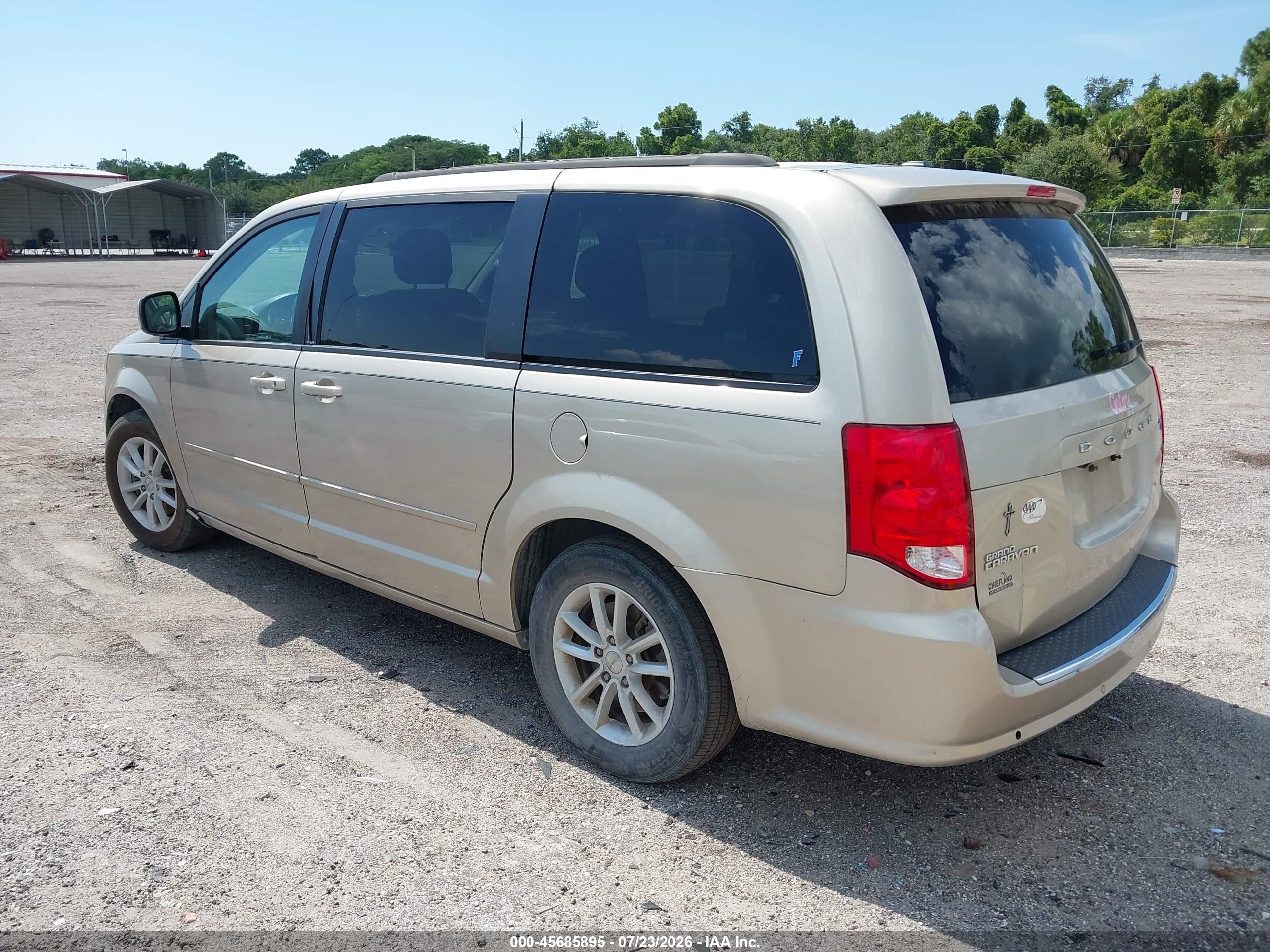 2014 Dodge Grand Caravan Sxt Champagne vin: 2C4RDGCGXER266359
