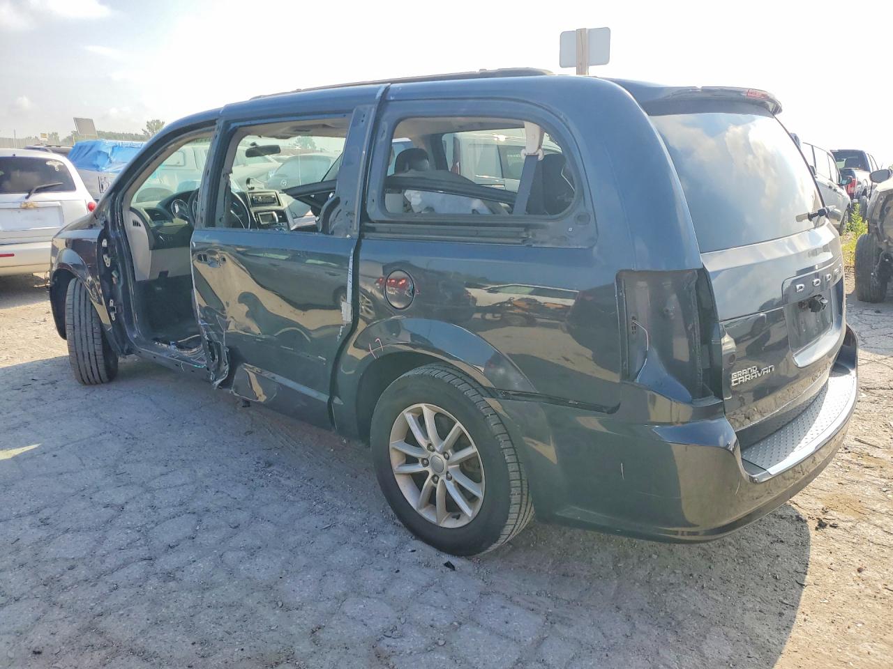 2014 Dodge Grand Caravan Sxt Blue vin: 2C4RDGCGXER267432