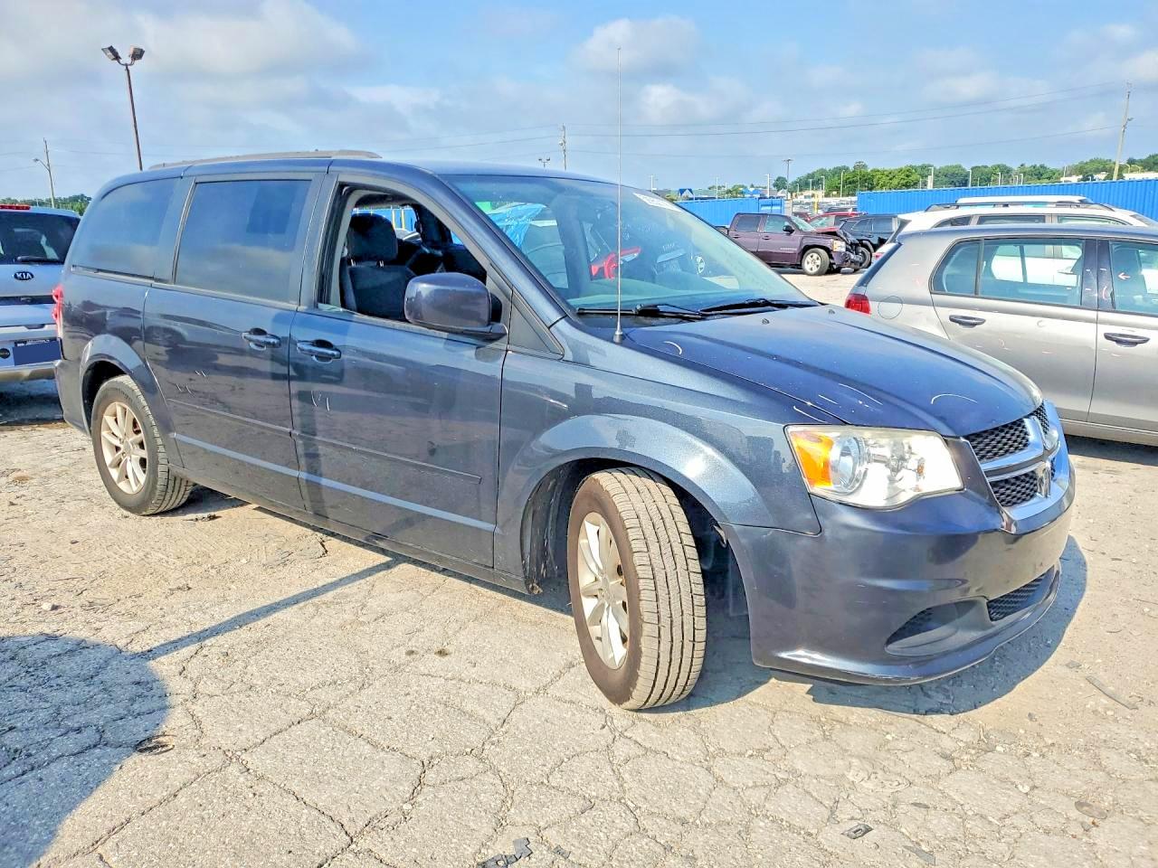 2014 Dodge Grand Caravan Sxt Blue vin: 2C4RDGCGXER267432