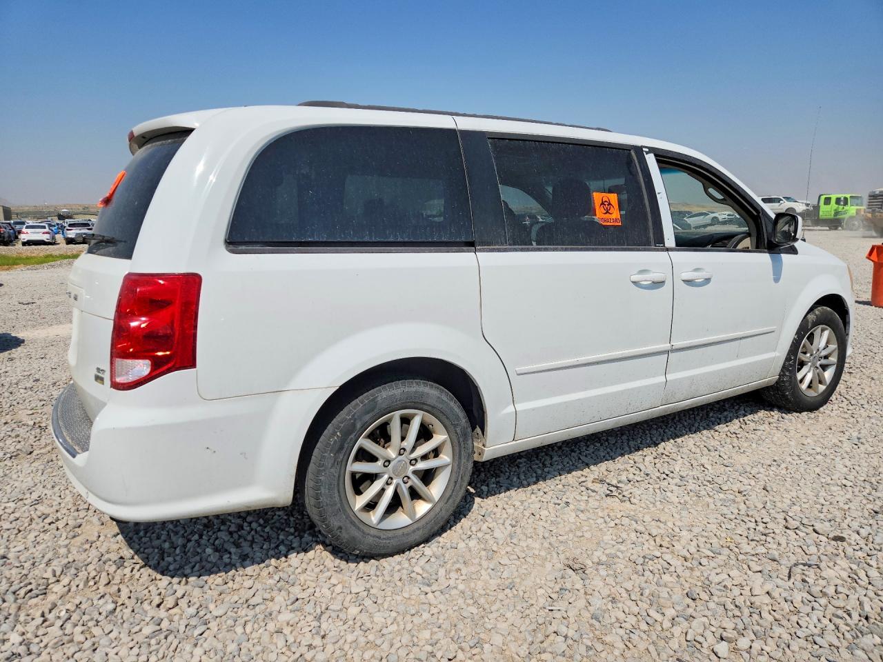 2014 Dodge Grand Caravan Sxt White vin: 2C4RDGCGXER341643
