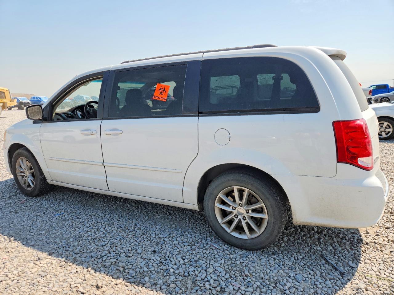 2014 Dodge Grand Caravan Sxt White vin: 2C4RDGCGXER341643