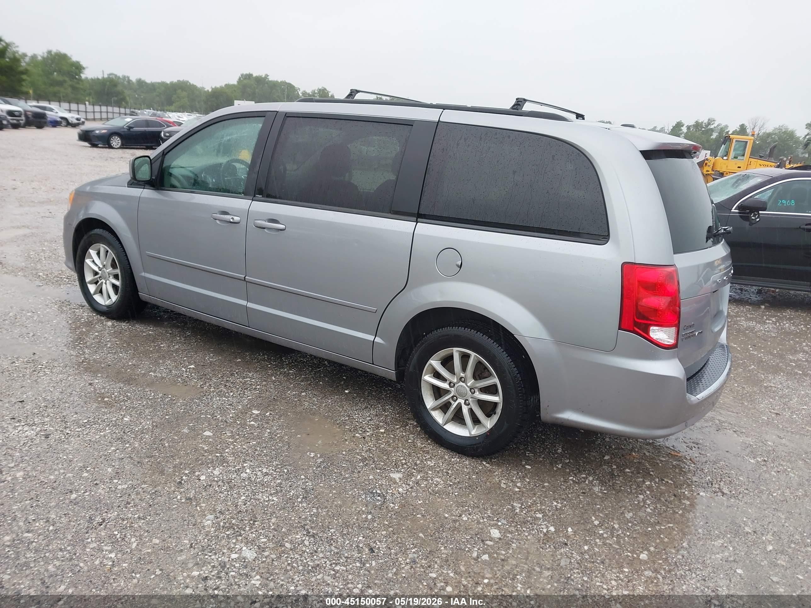2014 Dodge Grand Caravan Sxt Silver vin: 2C4RDGCGXER341710