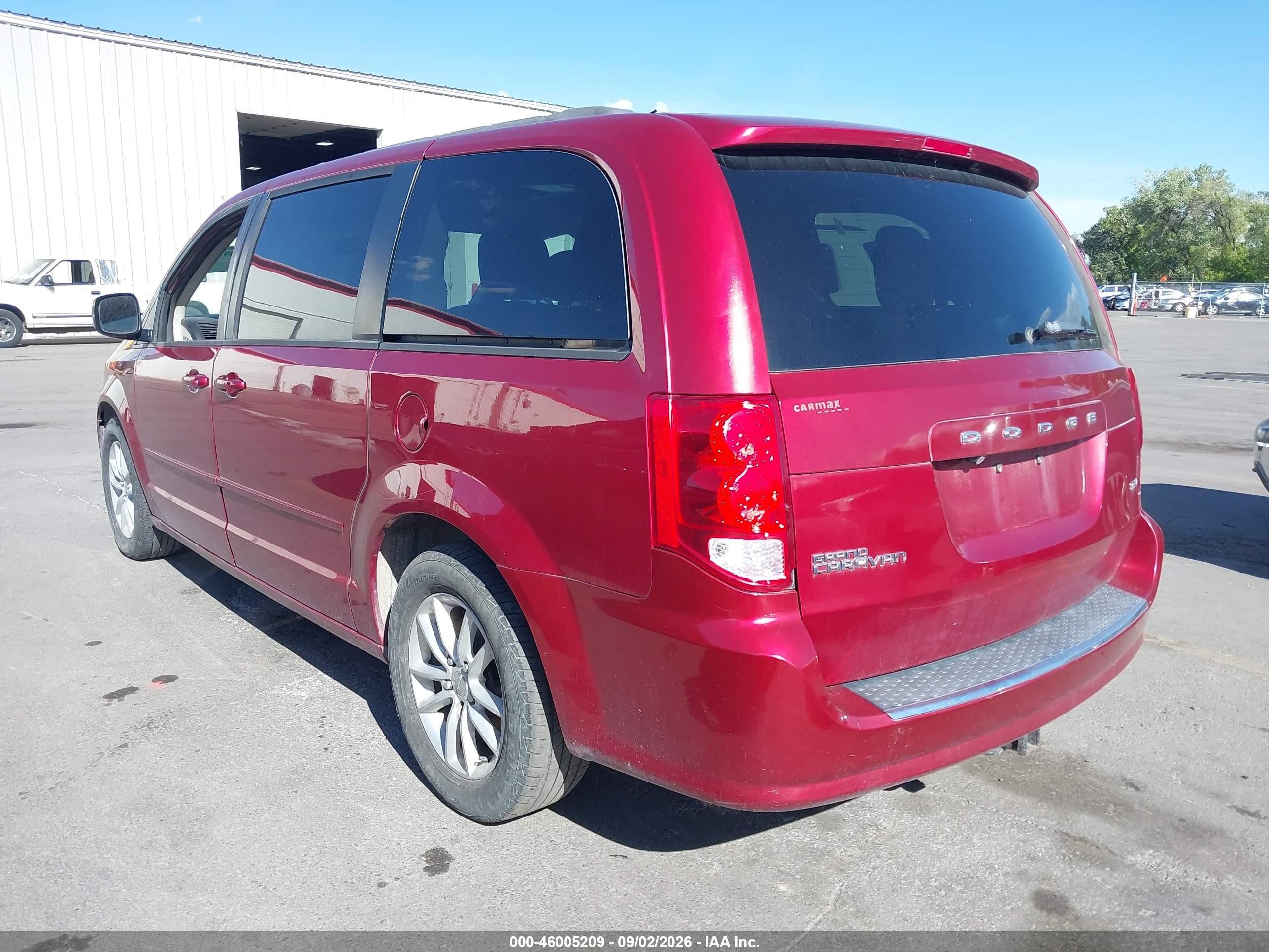 2014 Dodge Grand Caravan Sxt Red vin: 2C4RDGCGXER371564