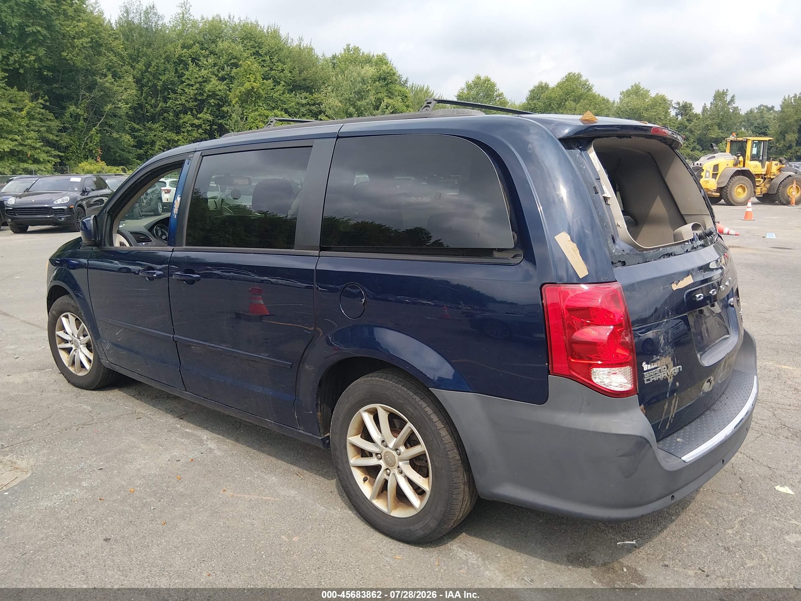 2014 Dodge Grand Caravan Sxt Dark Blue vin: 2C4RDGCGXER391216