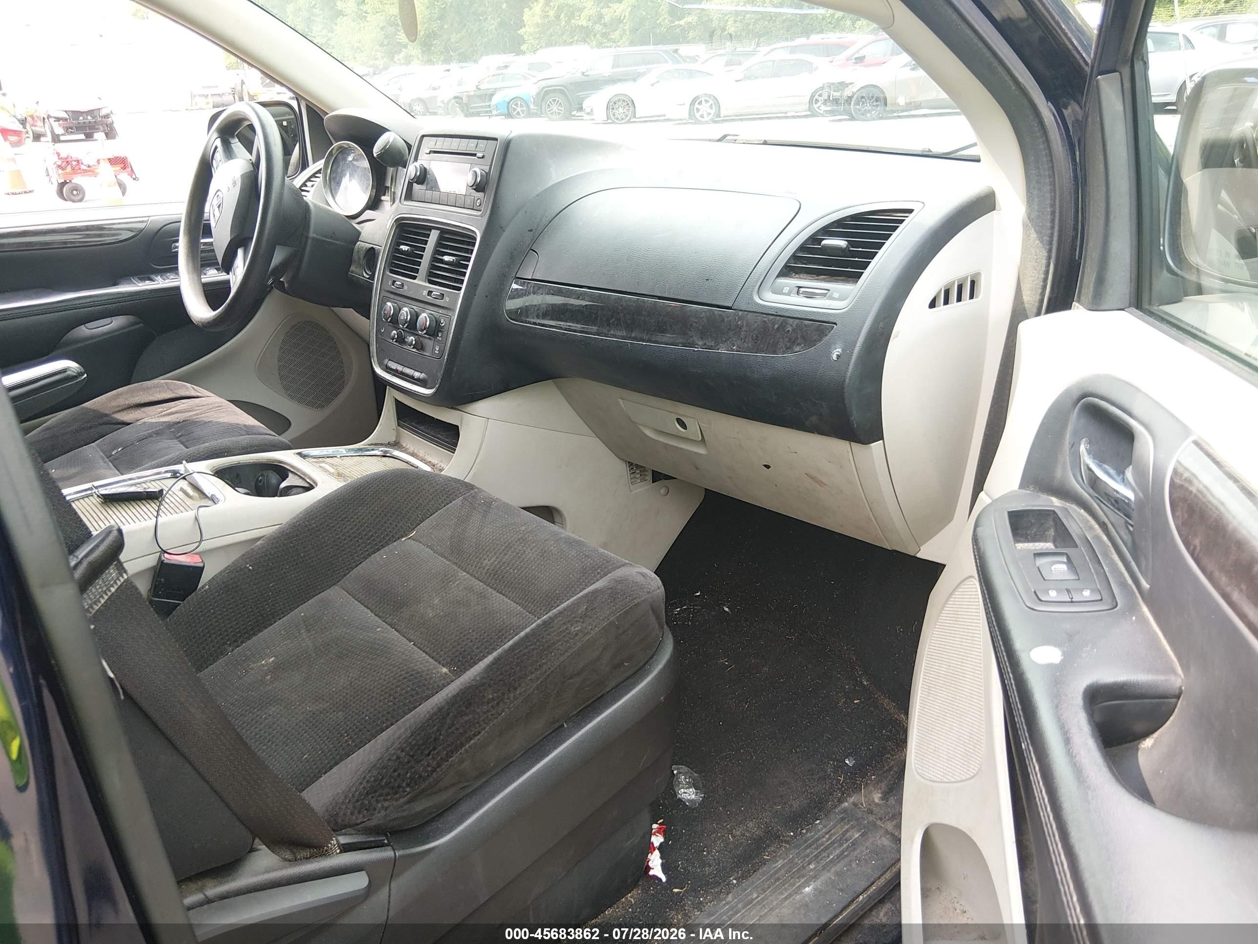 2014 Dodge Grand Caravan Sxt Dark Blue vin: 2C4RDGCGXER391216