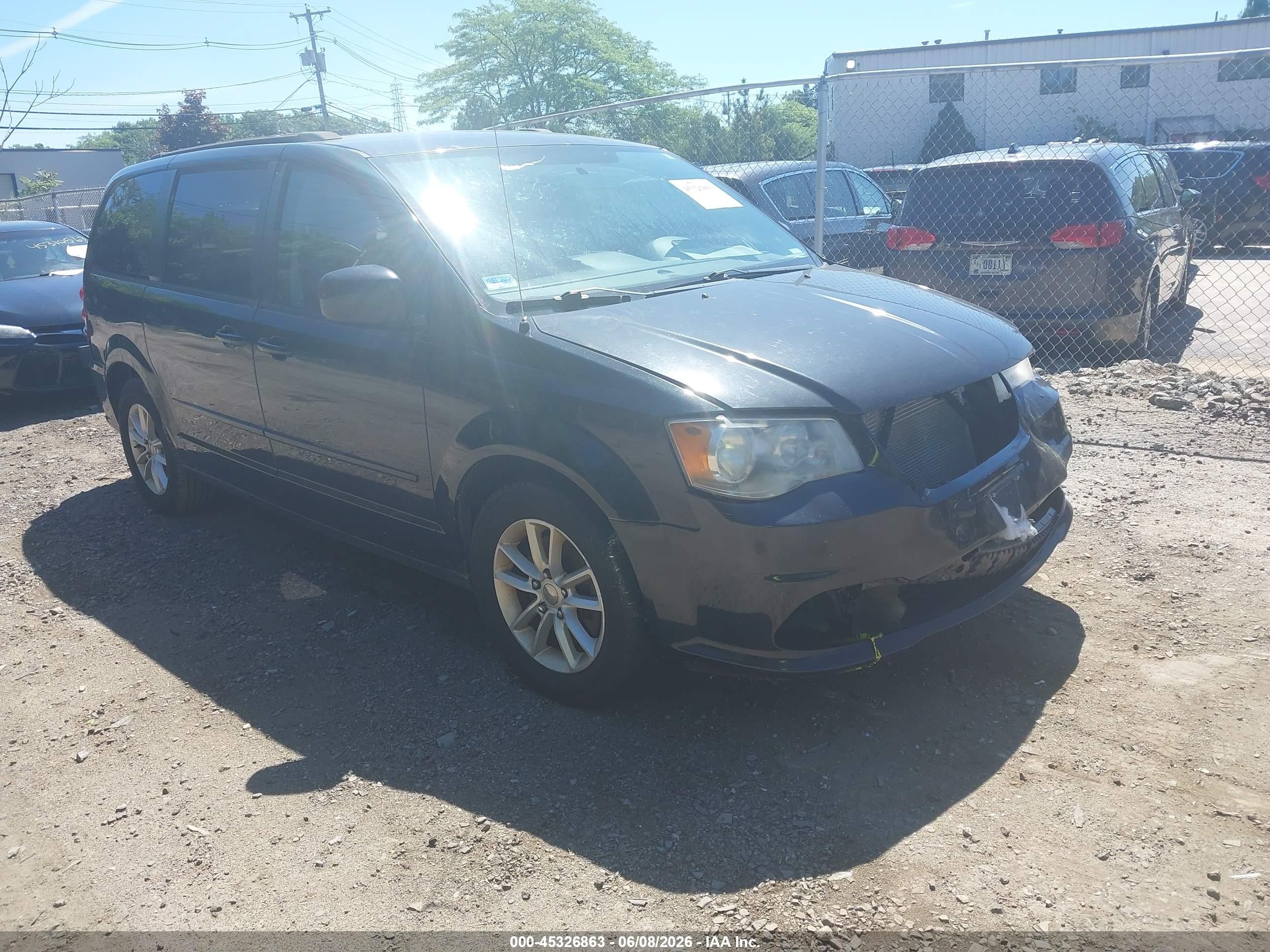 2014 Dodge Grand Caravan Sxt Black vin: 2C4RDGCGXER392107