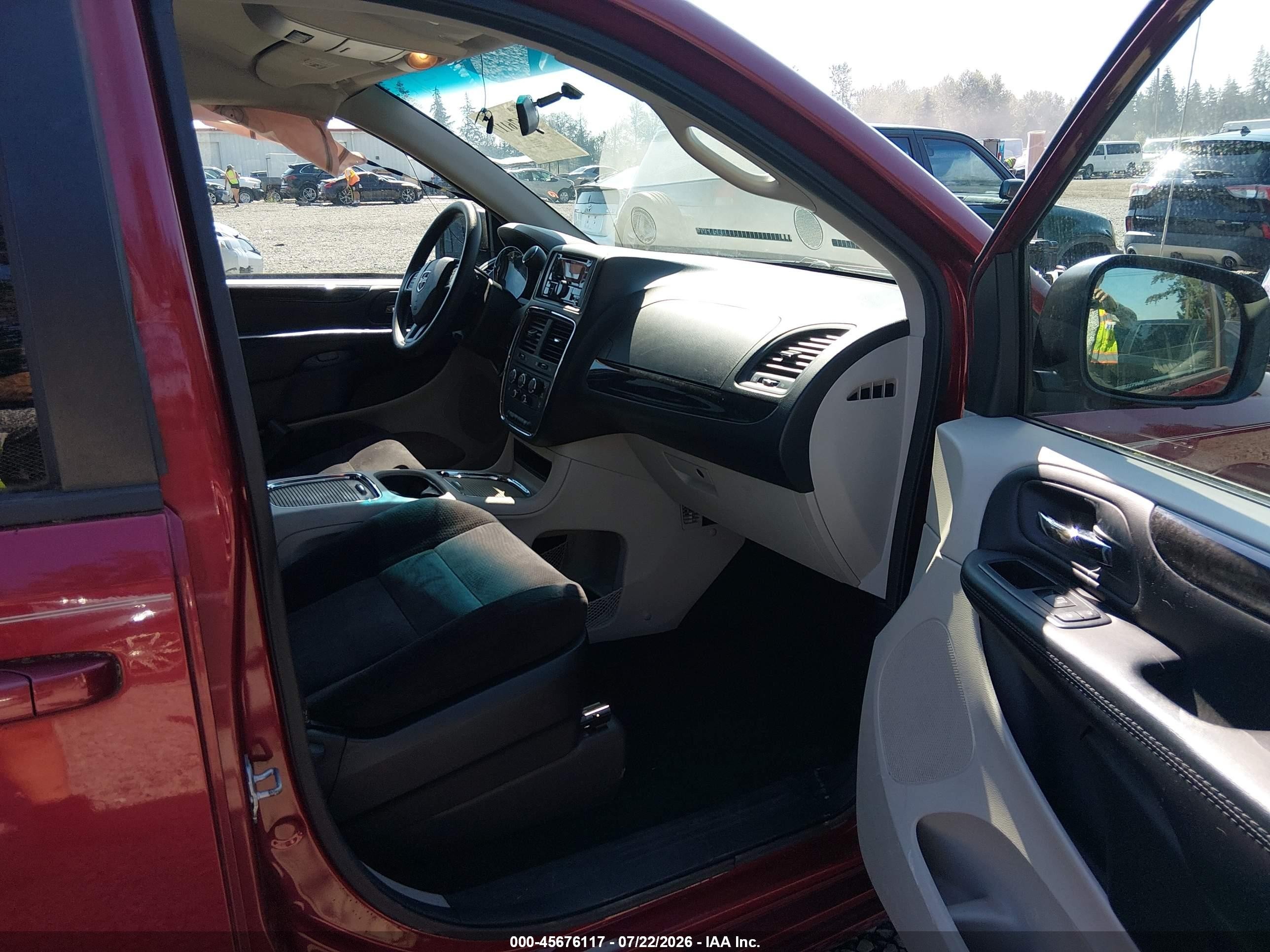 2014 Dodge Grand Caravan Sxt Red vin: 2C4RDGCGXER392284