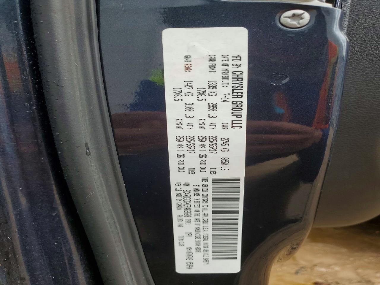 2014 Dodge Grand Caravan Sxt Blue vin: 2C4RDGCGXER462608