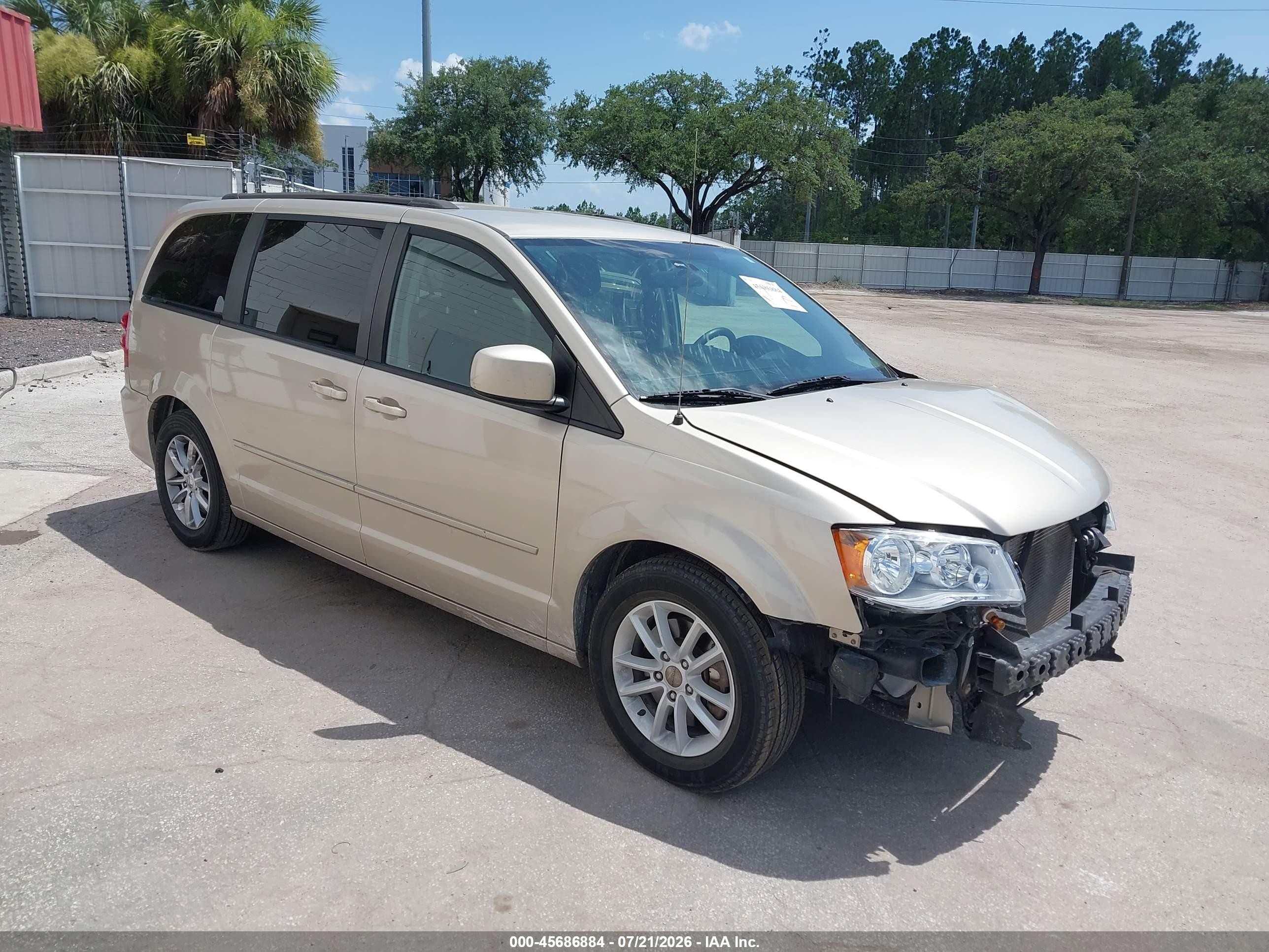 2014 Dodge Grand Caravan Sxt Gold vin: 2C4RDGCGXER477514