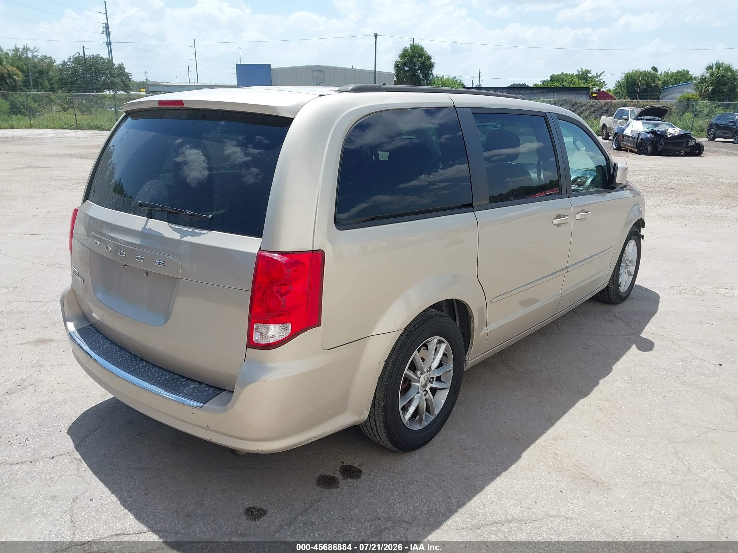 2014 Dodge Grand Caravan Sxt Gold vin: 2C4RDGCGXER477514