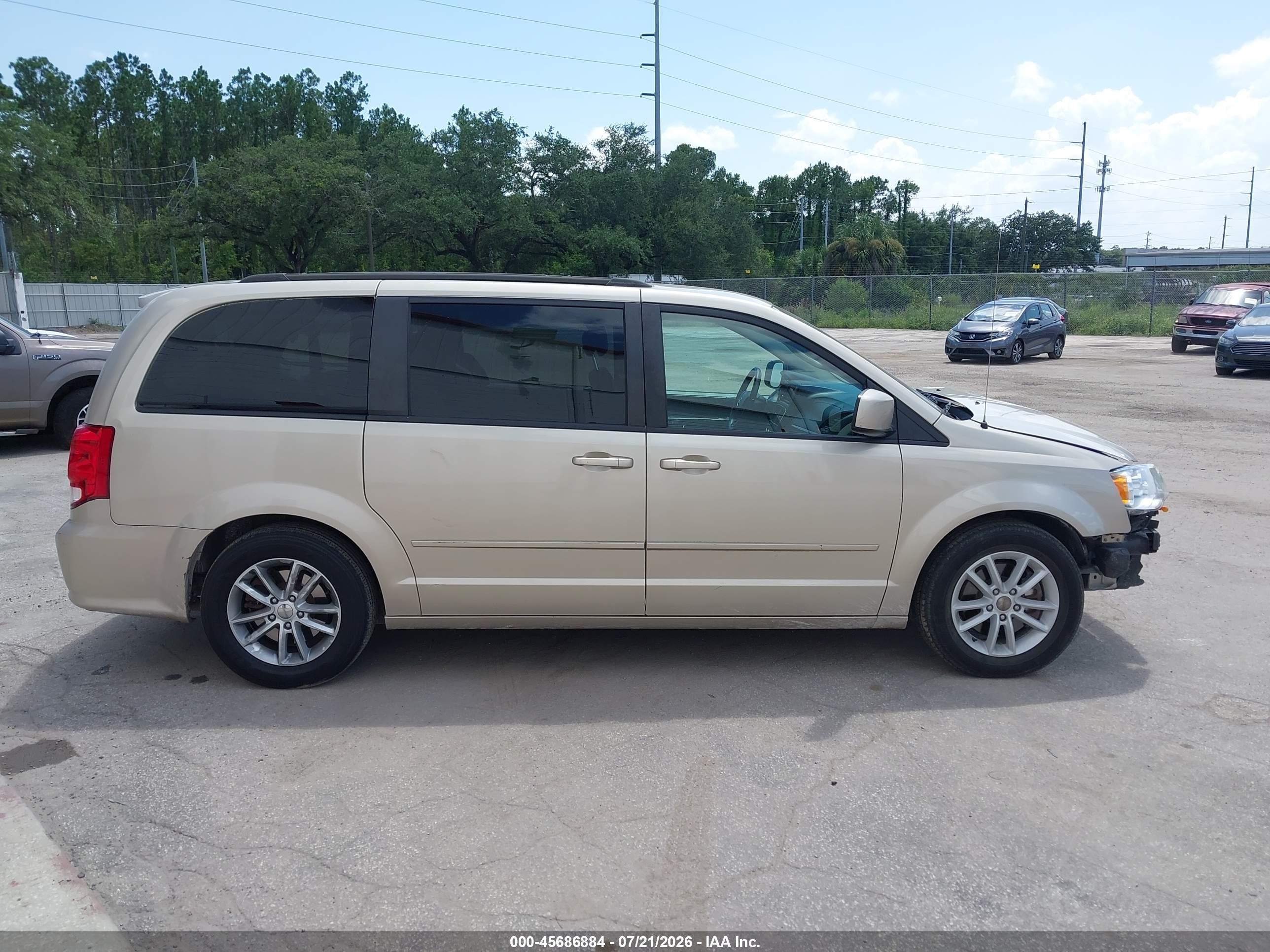 2014 Dodge Grand Caravan Sxt Gold vin: 2C4RDGCGXER477514