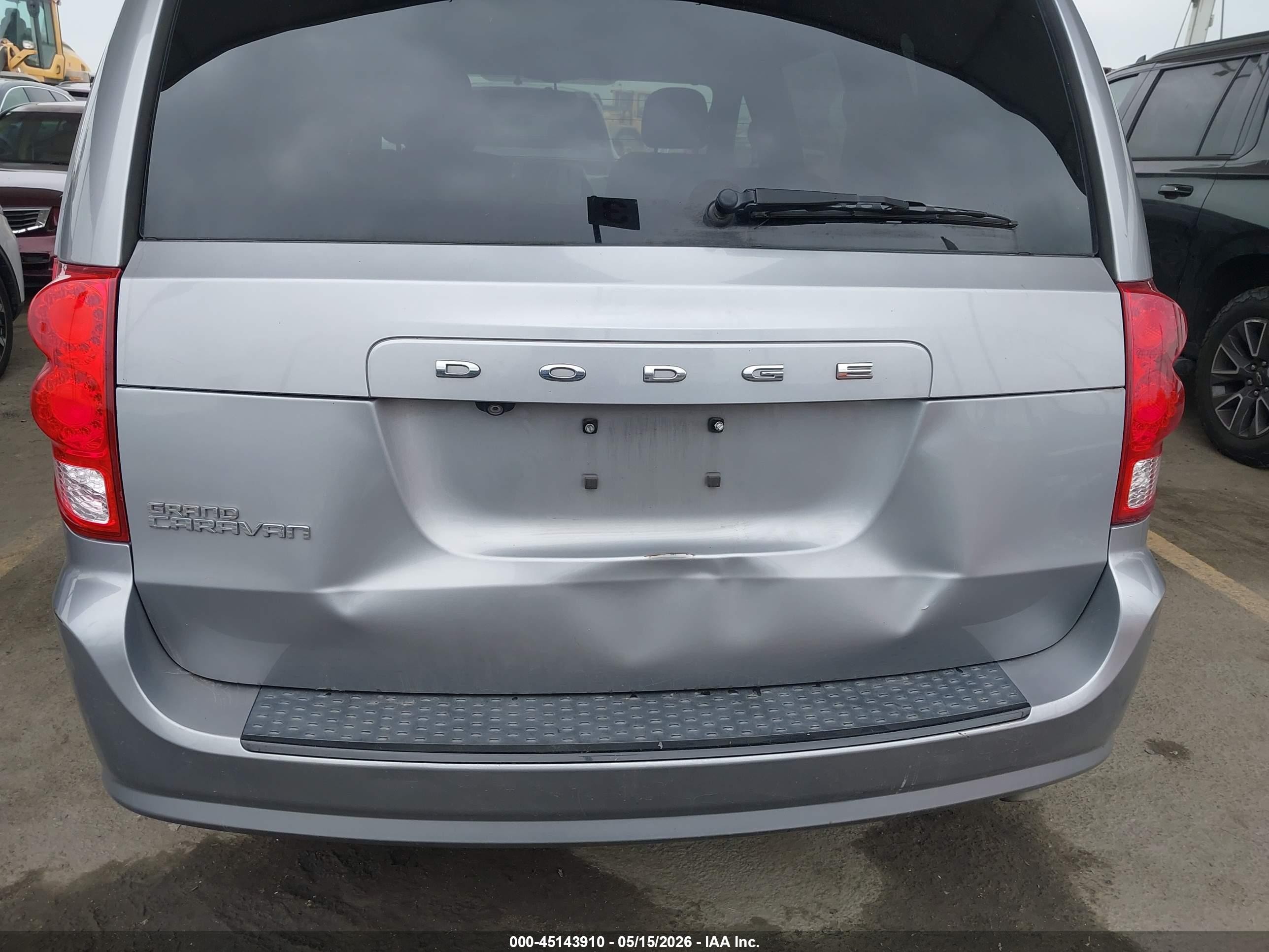 2015 Dodge Grand Caravan Sxt Gray vin: 2C4RDGCGXFR512103