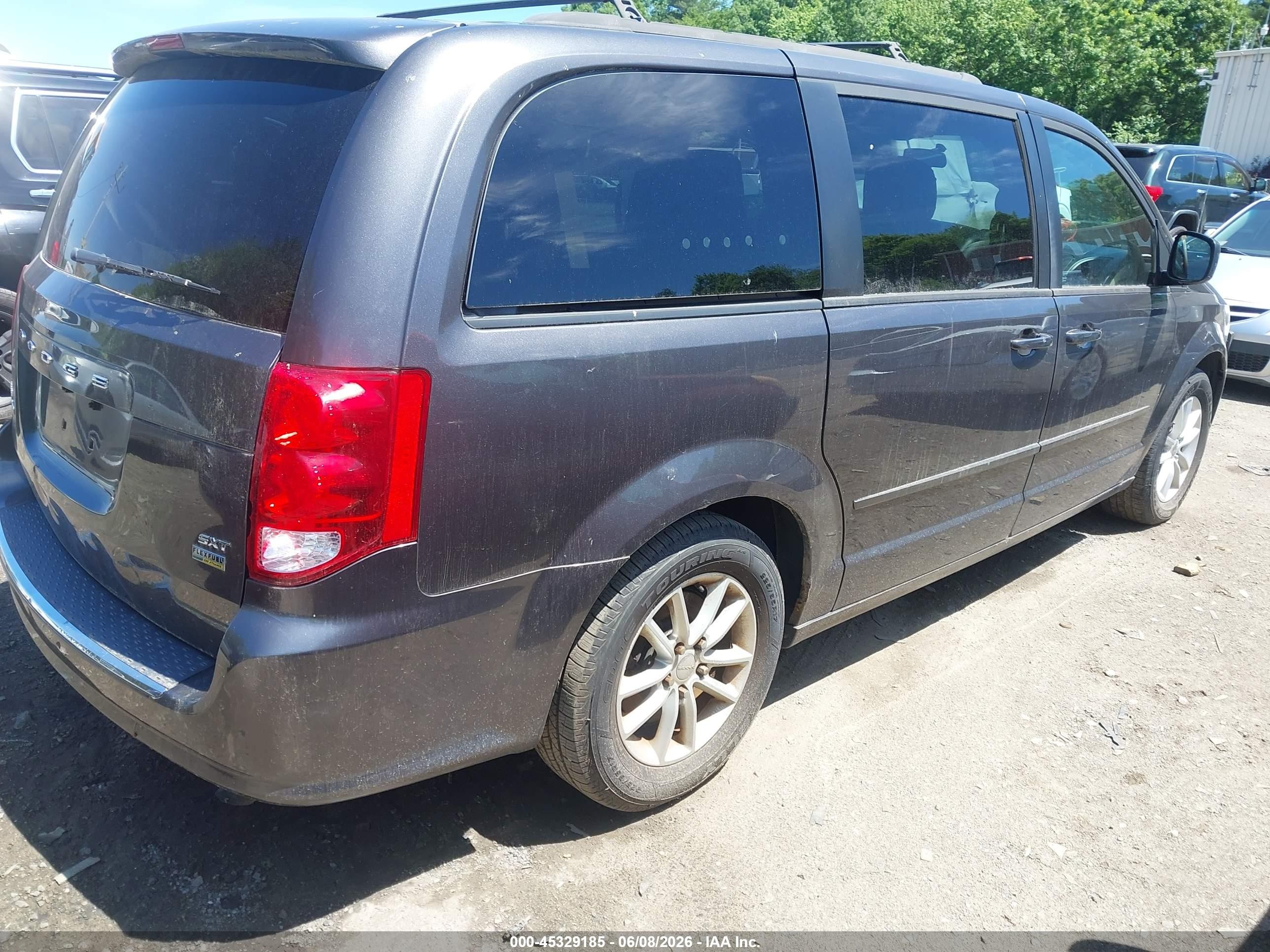 2015 Dodge Grand Caravan Sxt Gray vin: 2C4RDGCGXFR612363