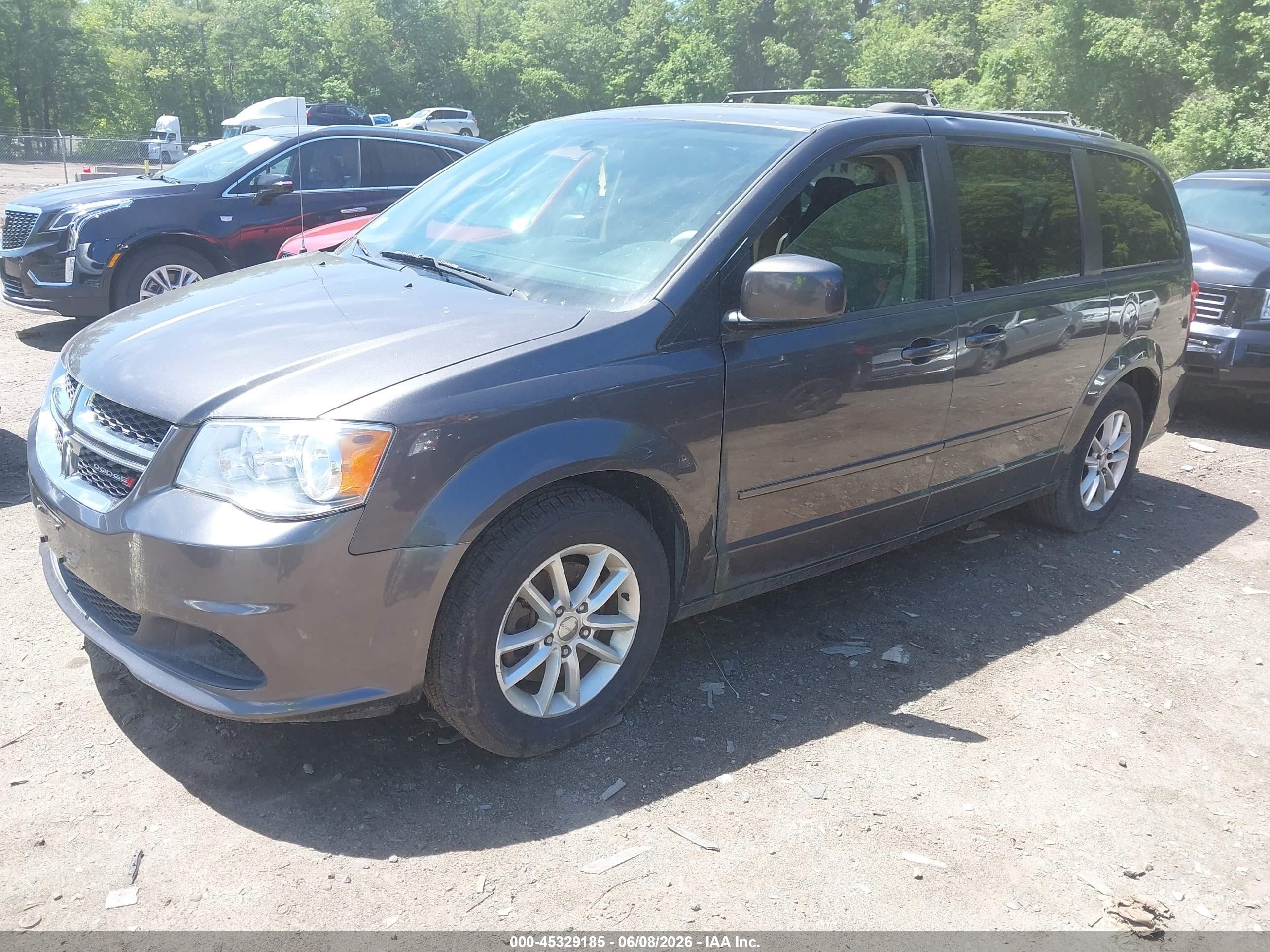 2015 Dodge Grand Caravan Sxt Gray vin: 2C4RDGCGXFR612363