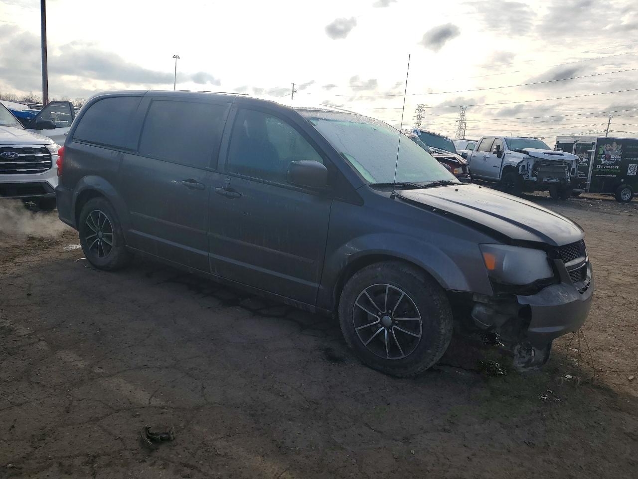 2015 Dodge Grand Caravan Sxt Gray vin: 2C4RDGCGXFR614503