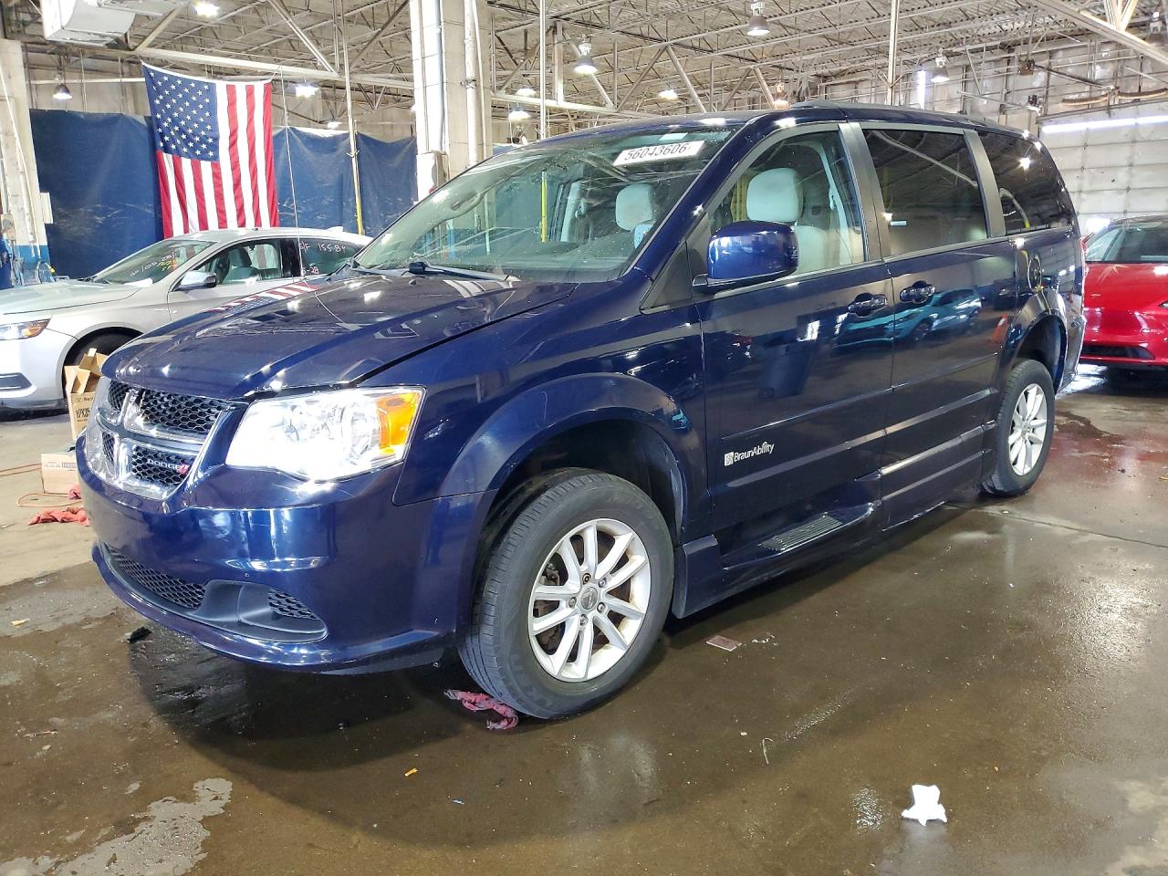 2015 Dodge Grand Caravan Sxt Blue vin: 2C4RDGCGXFR623654
