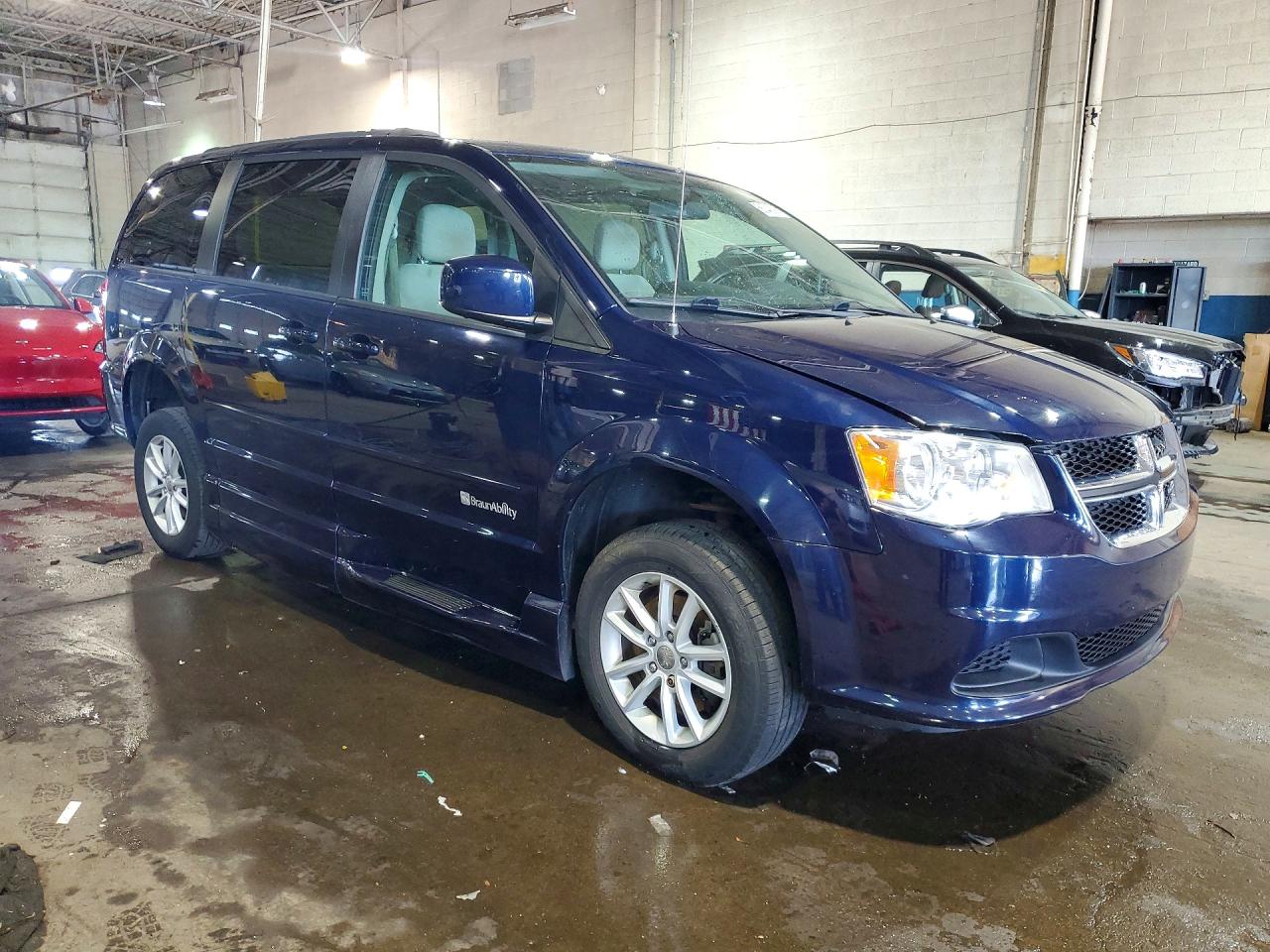 2015 Dodge Grand Caravan Sxt Blue vin: 2C4RDGCGXFR623654