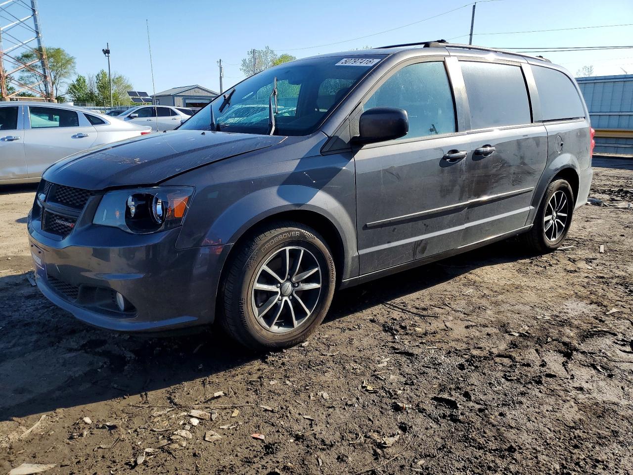 2015 Dodge Grand Caravan Sxt Gray vin: 2C4RDGCGXFR685393