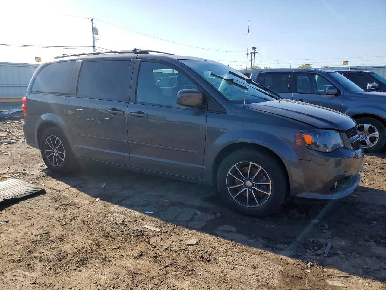 2015 Dodge Grand Caravan Sxt Gray vin: 2C4RDGCGXFR685393