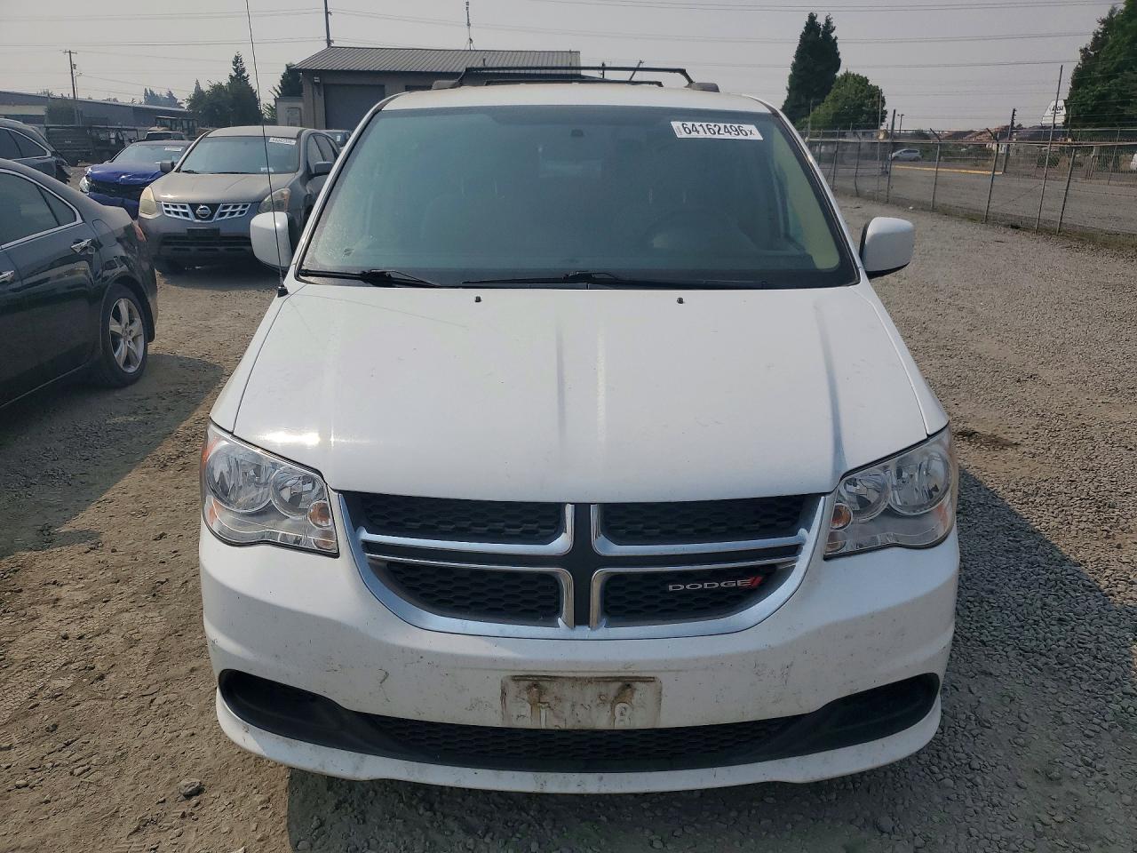 2015 Dodge Caravan Sxt White vin: 2C4RDGCGXGR318091