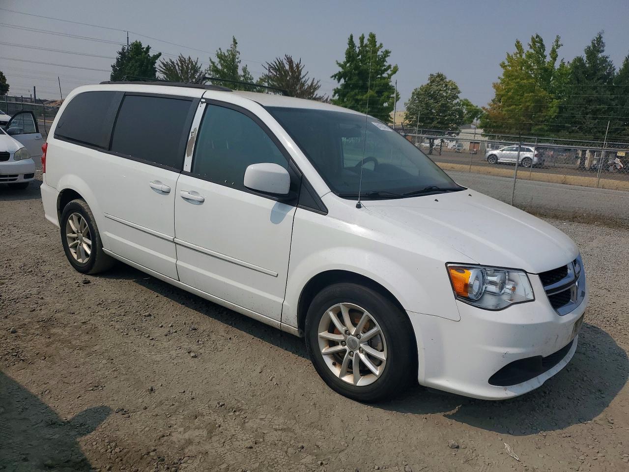 2015 Dodge Caravan Sxt White vin: 2C4RDGCGXGR318091