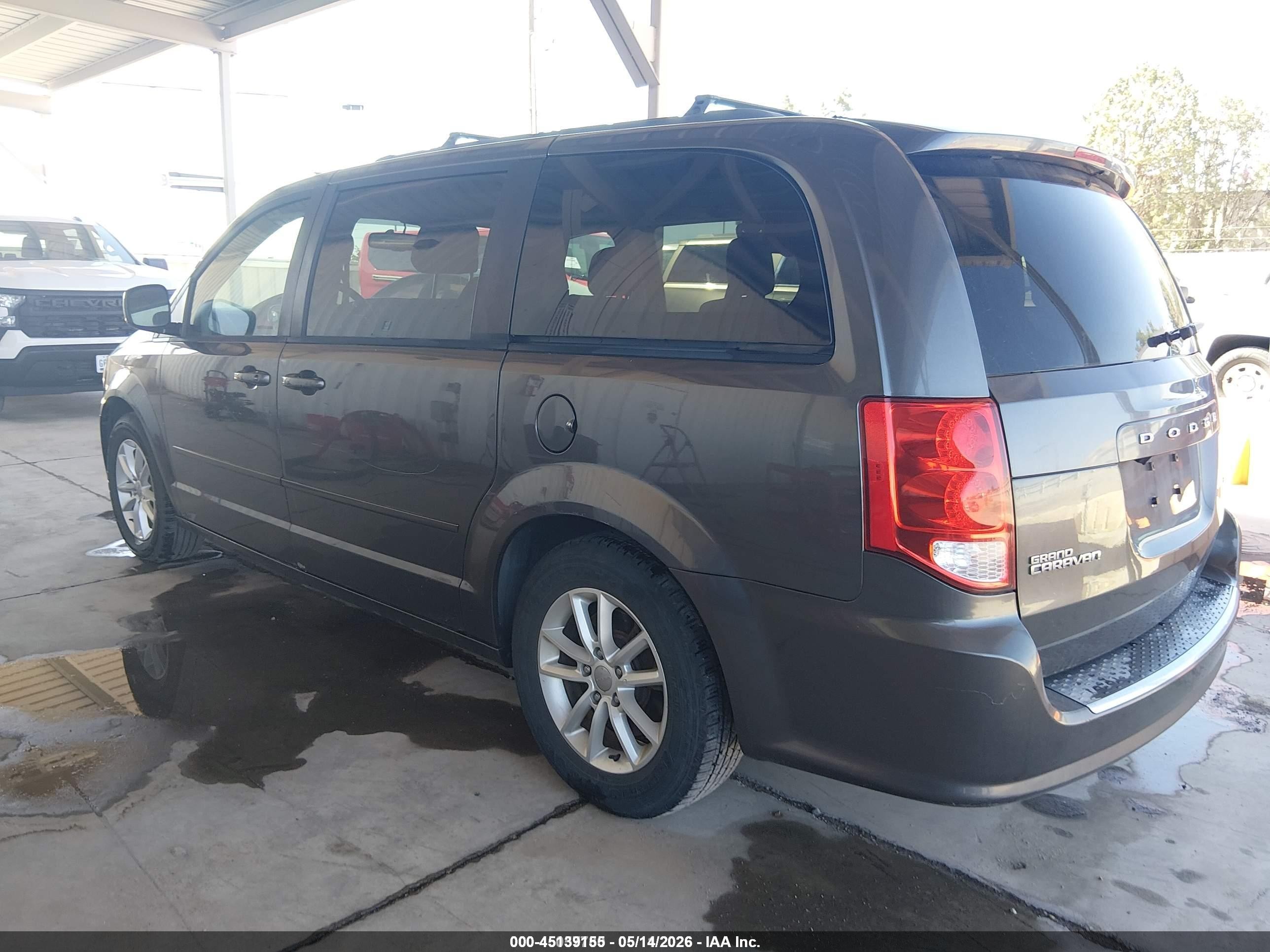 2016 Dodge Grand Caravan Sxt Gray vin: 2C4RDGCGXGR343895