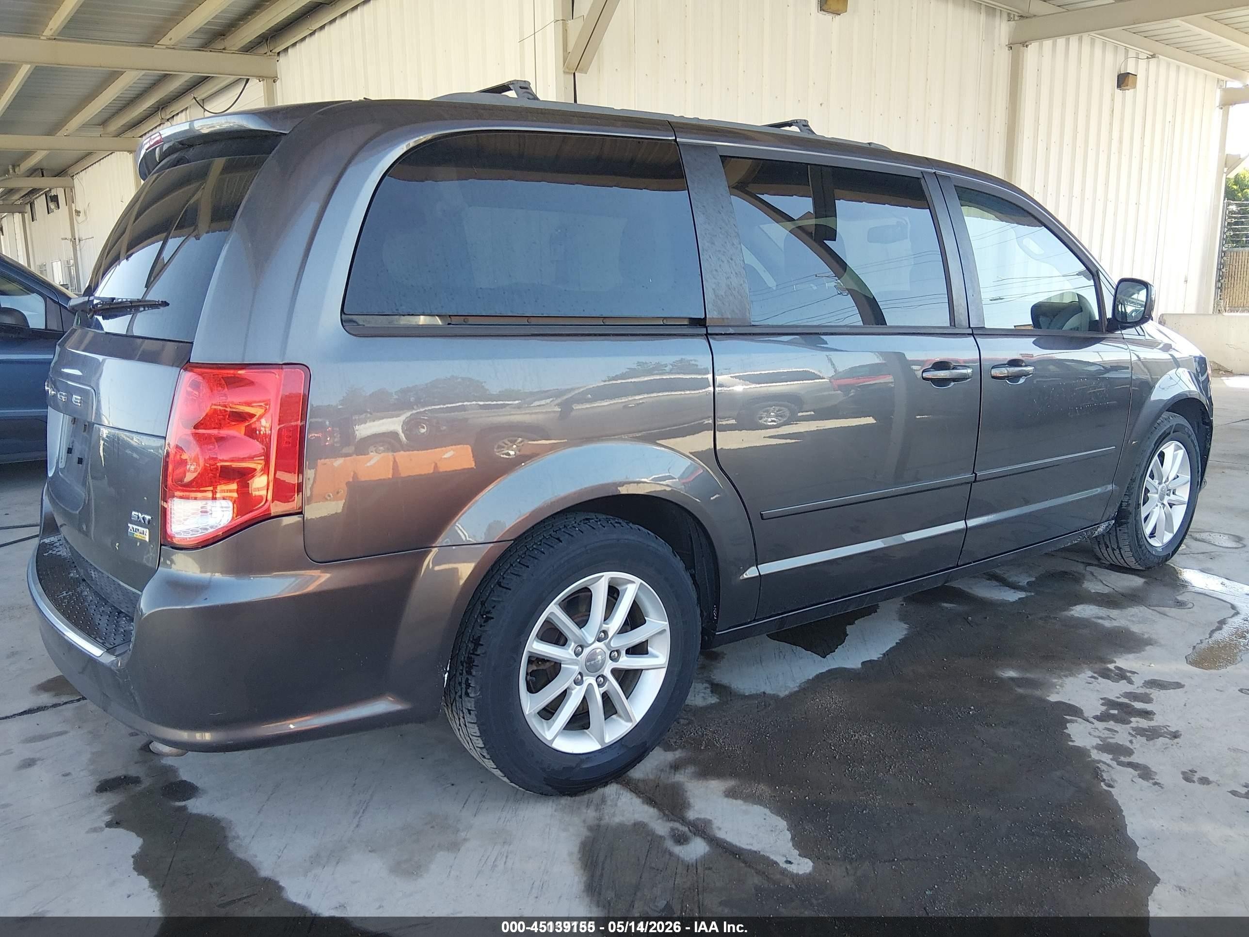 2016 Dodge Grand Caravan Sxt Gray vin: 2C4RDGCGXGR343895