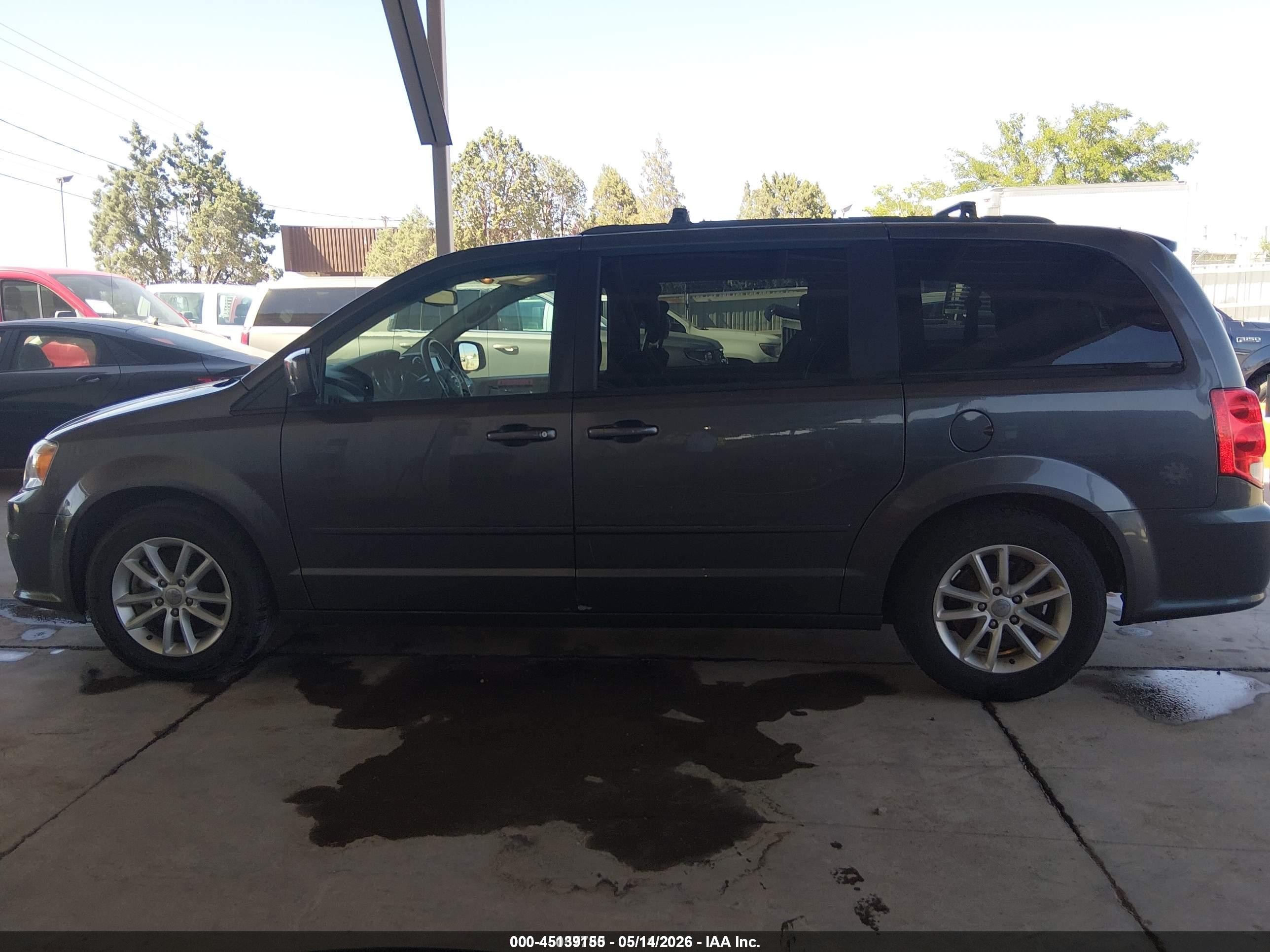 2016 Dodge Grand Caravan Sxt Gray vin: 2C4RDGCGXGR343895
