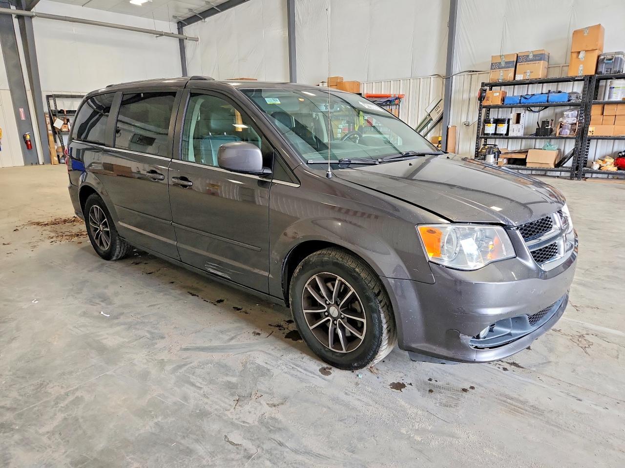 2017 Dodge Grand Caravan Sxt Gray vin: 2C4RDGCGXHR749029