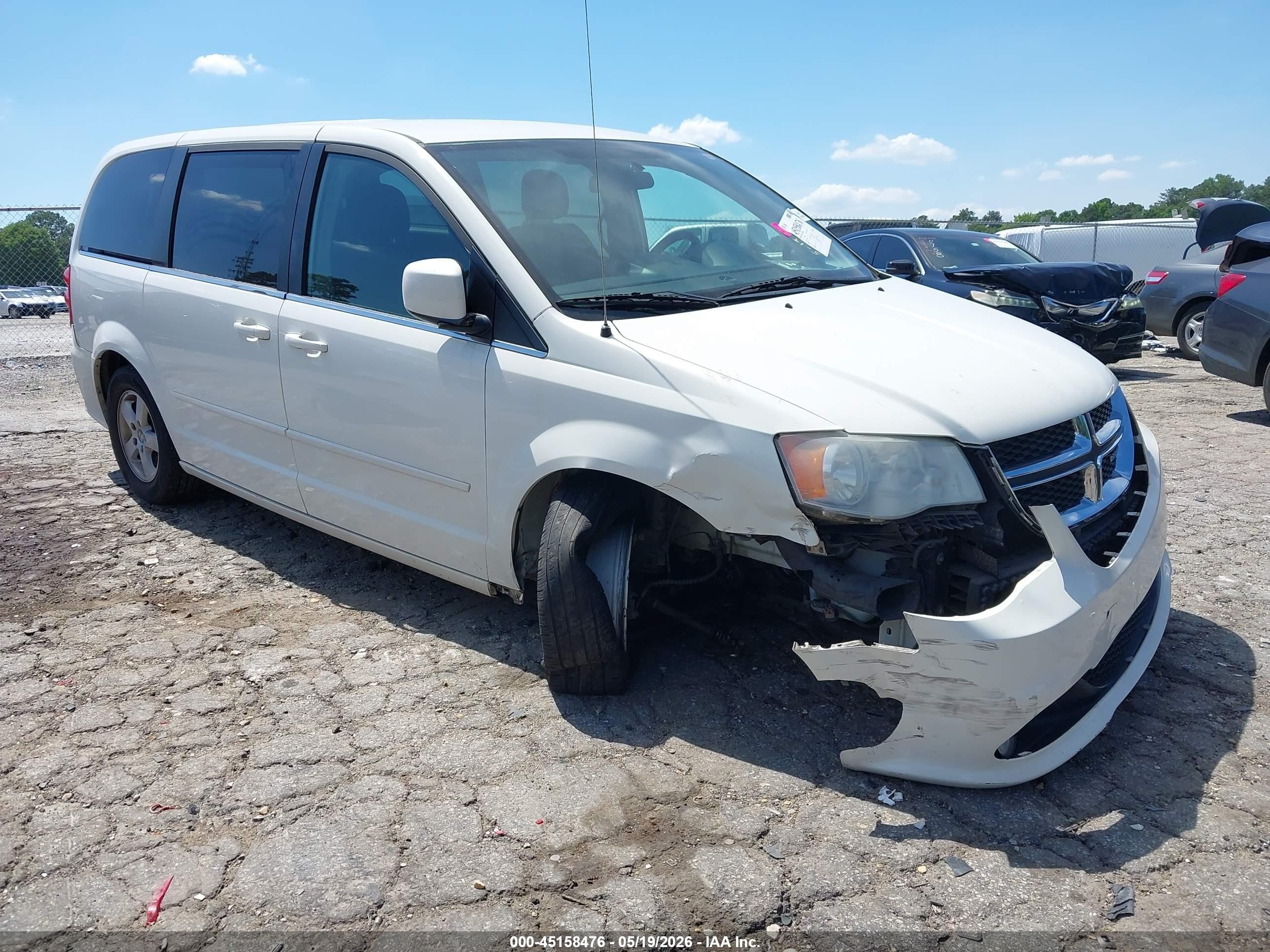2012 Dodge Grand Caravan Crew White vin: 2C4RDGDG0CR113131